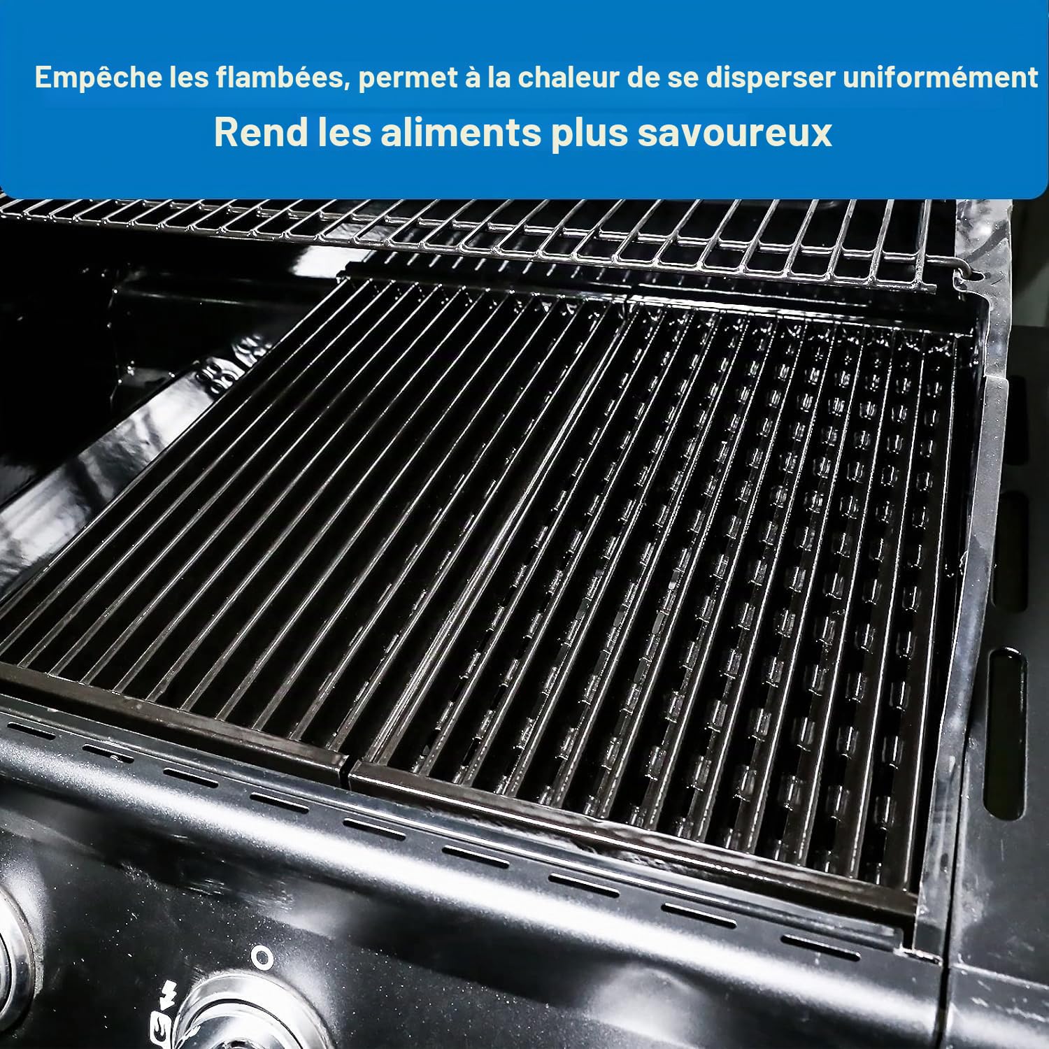 Denmay Lot de 2 grilles de cuisson infrarouges 43,2 cm pour Charbroil Performance TRU infrarouge 300 pour barbecue à gaz Charbroil 463633316, 463672016 463672216, 463672416, G460-0500-W1