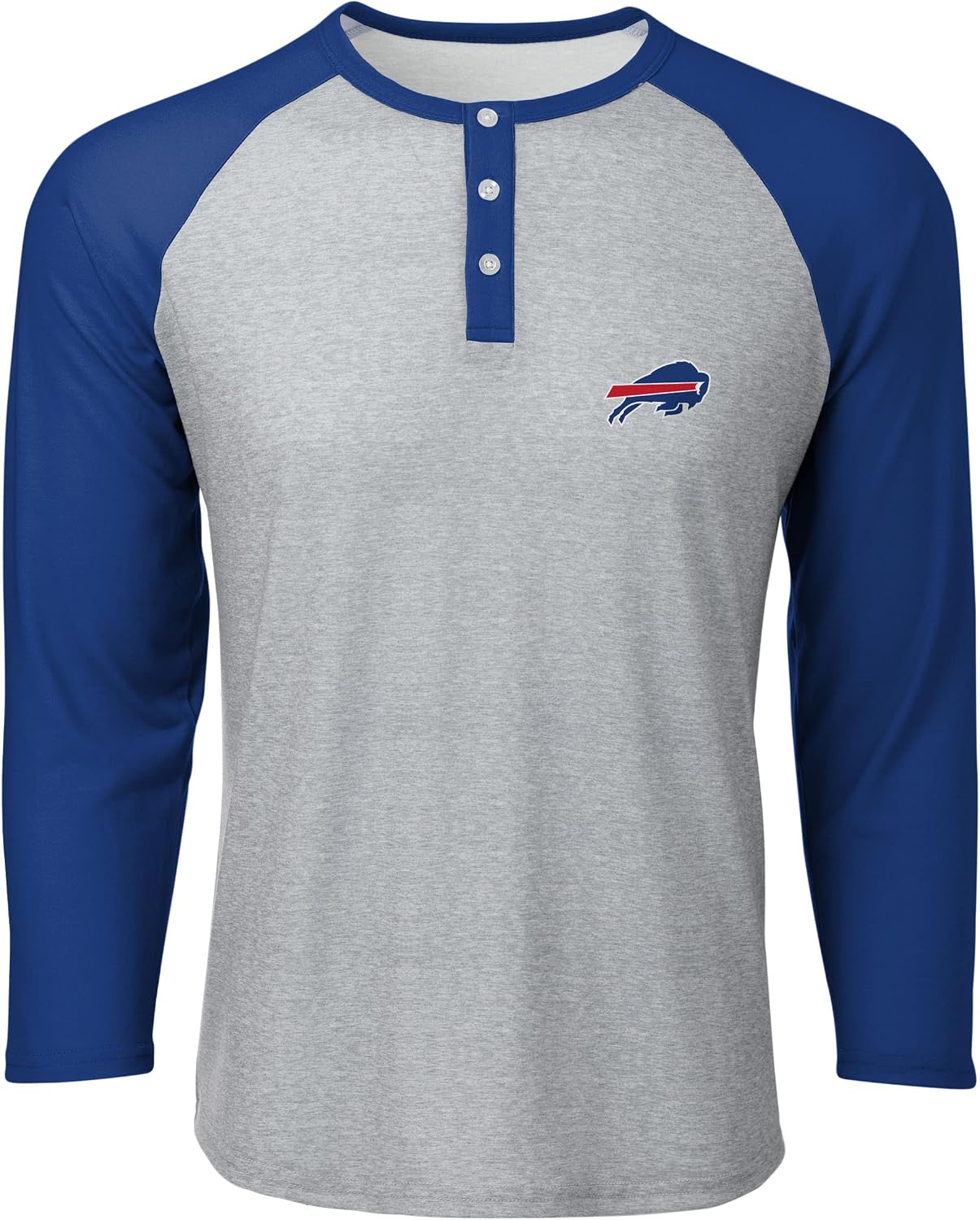FOCO NFL Mens NFL Team Logo Shirt Long Sleeve Henley