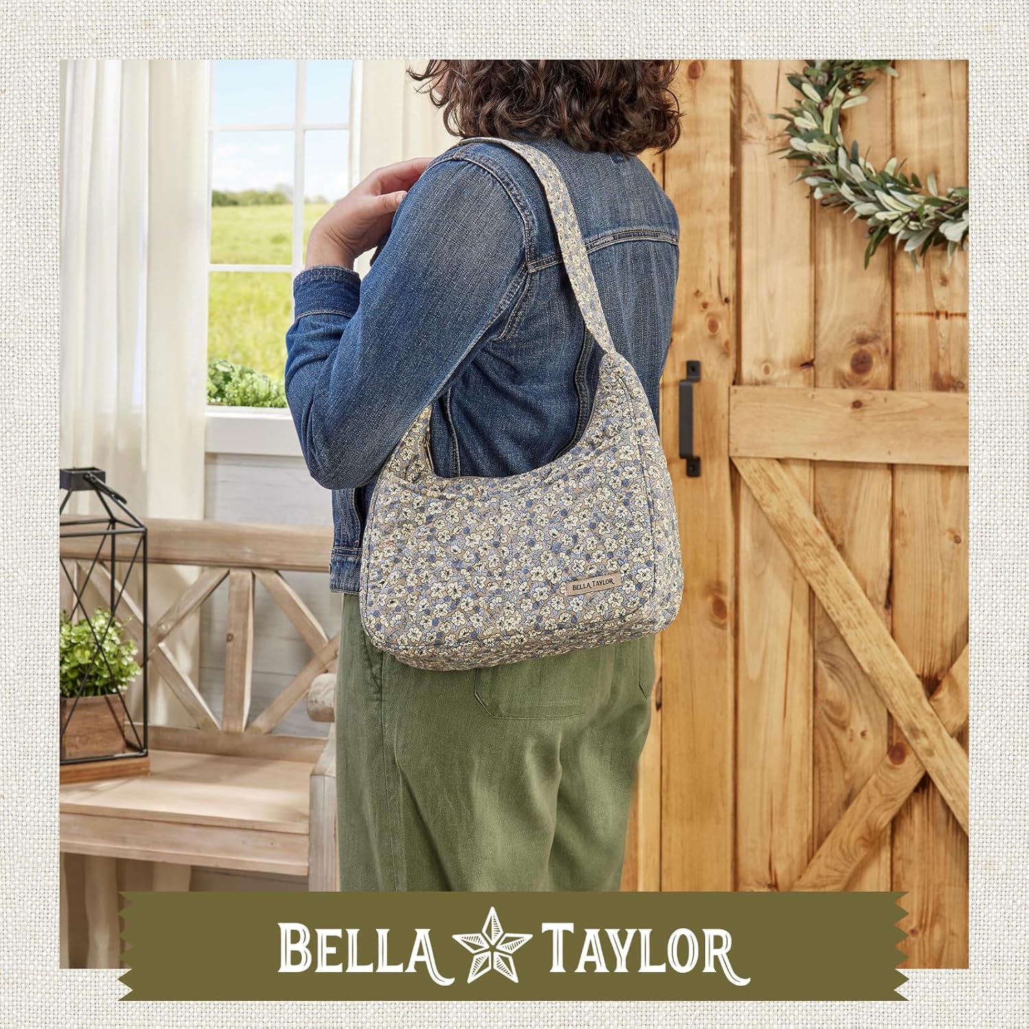 Bella Taylor Blakely - Hobo Shoulder Bag for Women - Lightweight Quilted Fabric Purse with Pockets - Image 2