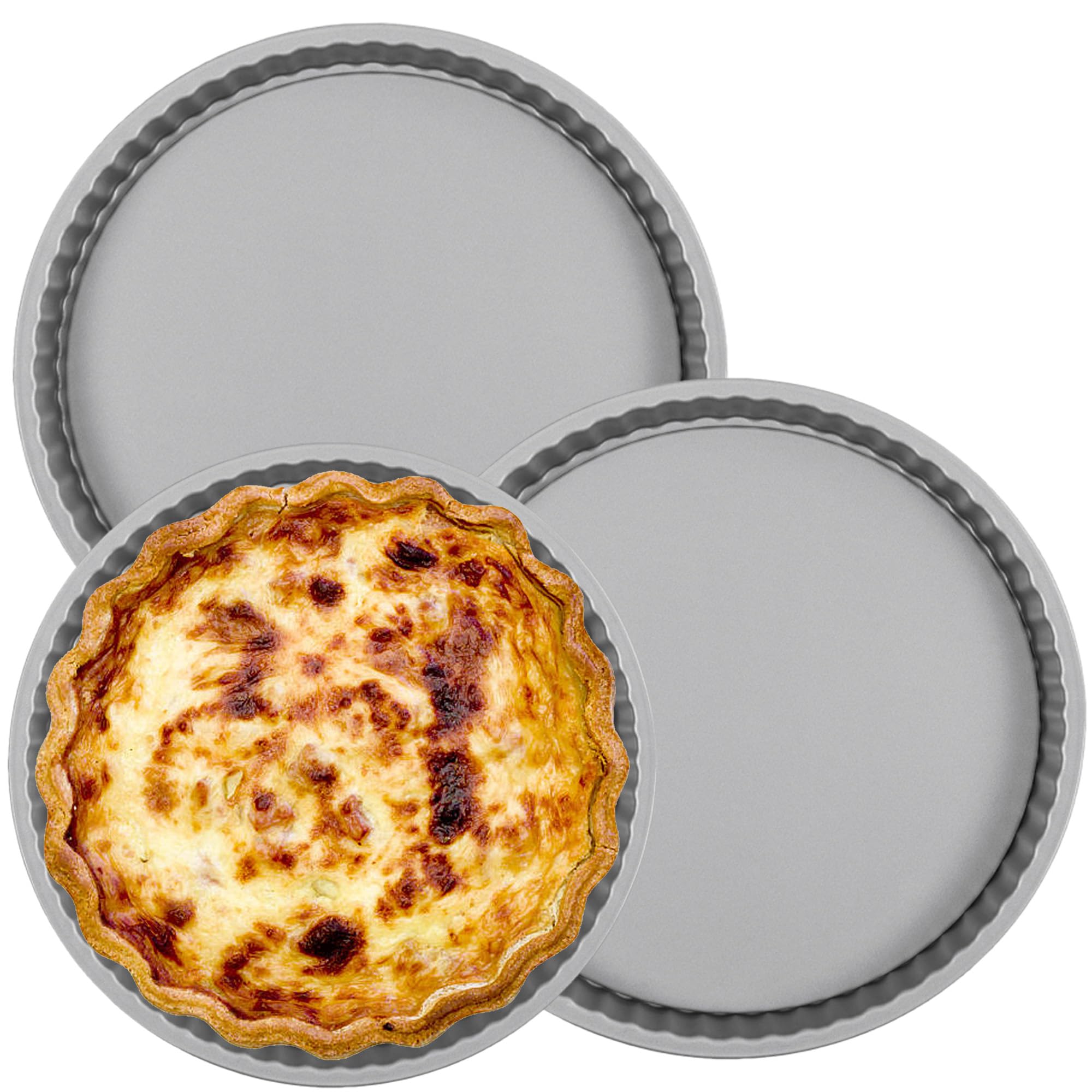 STORM TRADING GROUP Round Quiche Flan Tin (23.5cm) with Non-Stick Coating