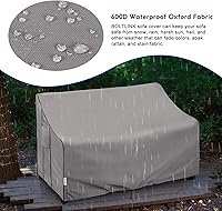 Vista 3 de Funda para sofá de patio, 52 pulgadas de ancho x 35 pulgadas de profundidad x 34 pulgadas de alto