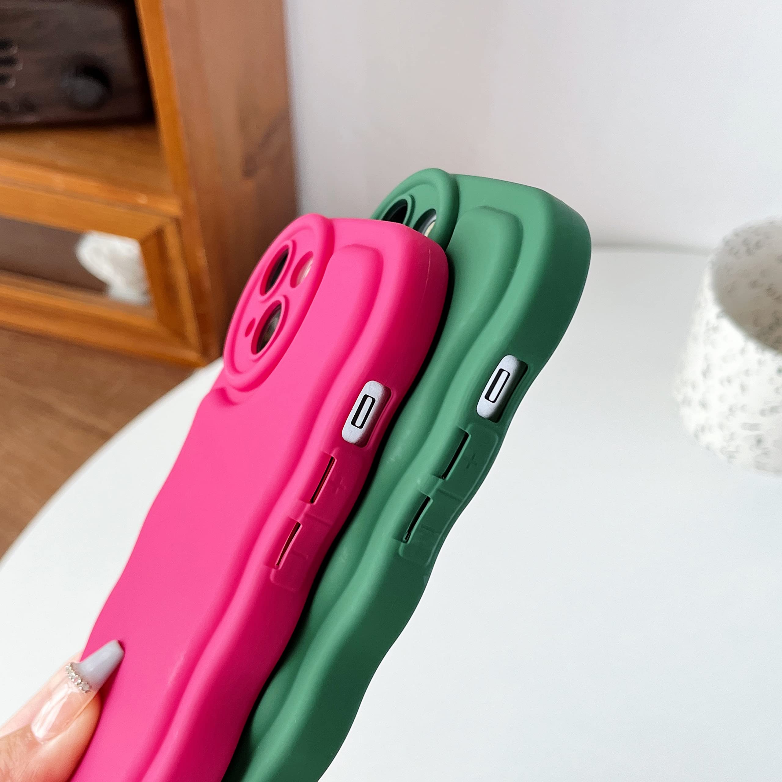 Coque Branple Pour IPhone 11 Pro Max – Cadre Ondulé Coloré, Protection Antichoc, Fine Et Souple En TPU – Pour Femme/homme