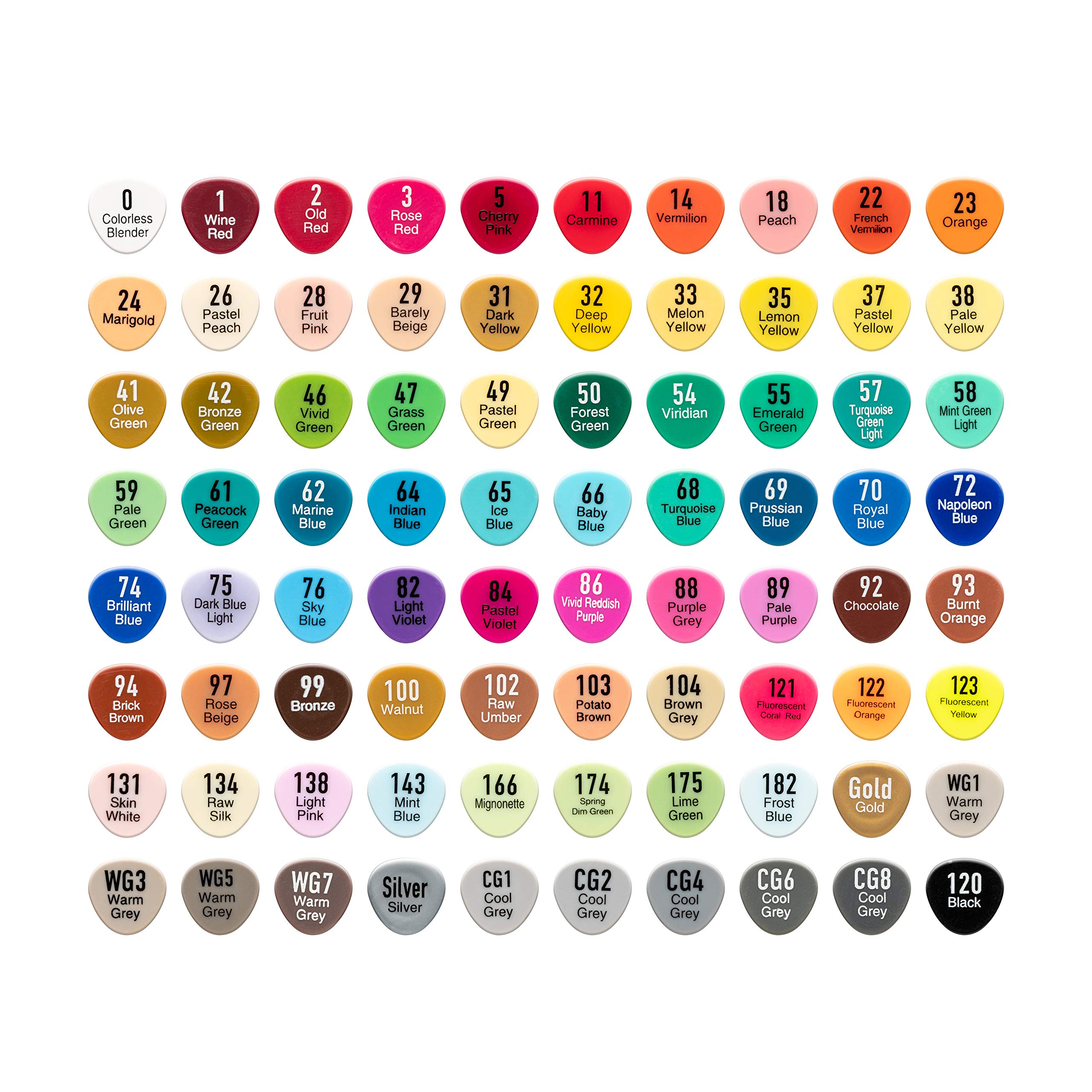 DACO Art Duet 80 Colors Artist Dual Tip Alcohol Markers Art Markers