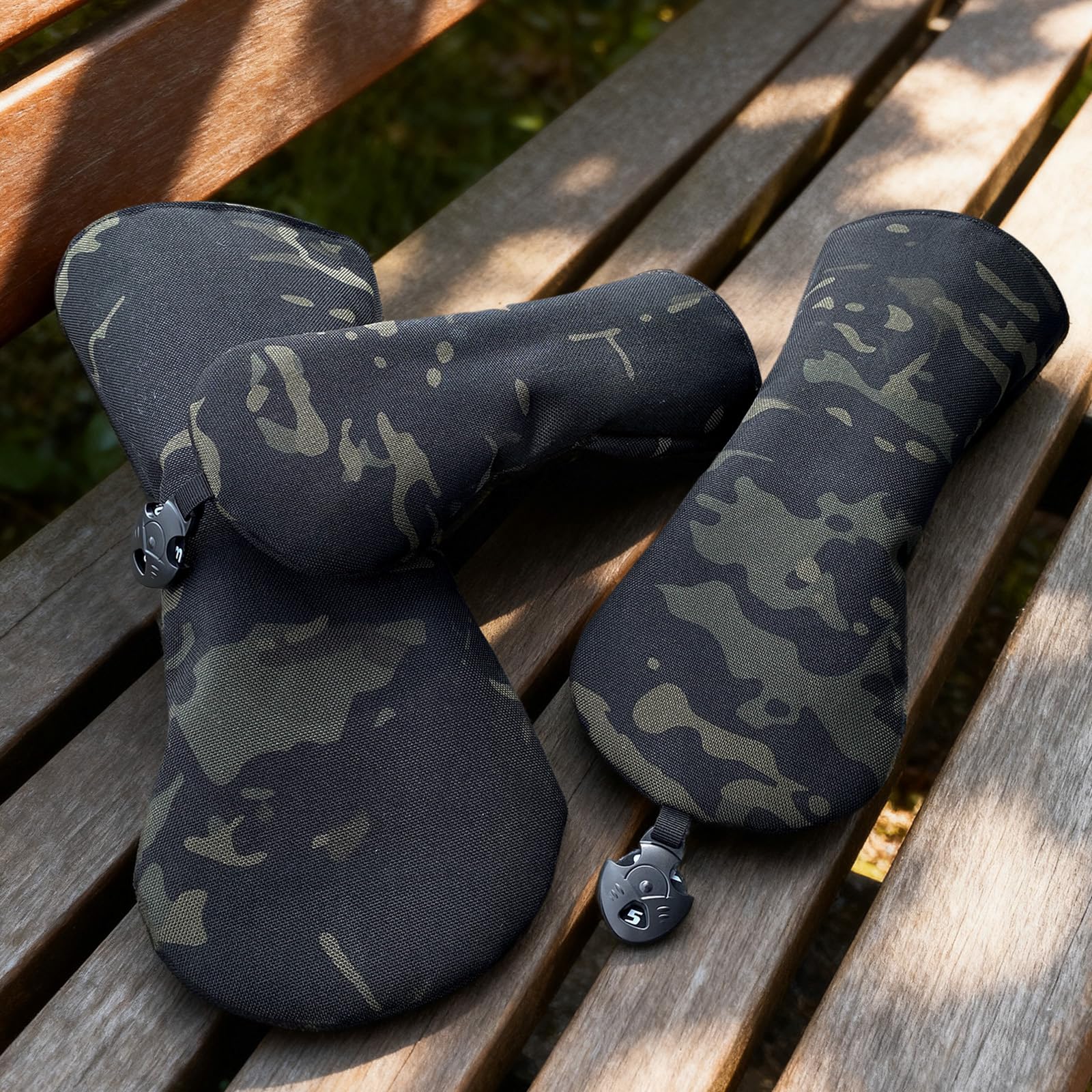 Golf Headcover Driver Headcover Wood Cover Utility Golf UT Cover with Number Tag Waterproof for Driver 440cc 460cc Nylon Camo Black : Sports & Outdoors