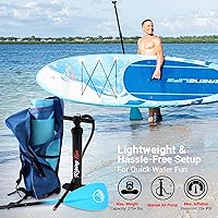 Vista 4 de SereneLife Tabla de Stand Up Paddle Inflable con Accesorios SUP Premium – Diseño Amplio y Estable con Almohadilla de Cubierta EVA Antideslizante
