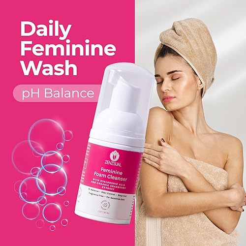 Miniatura 6 de ZENZSUAL Limpiador de espuma femenina + gel con ácido hialurónico (1 onza)