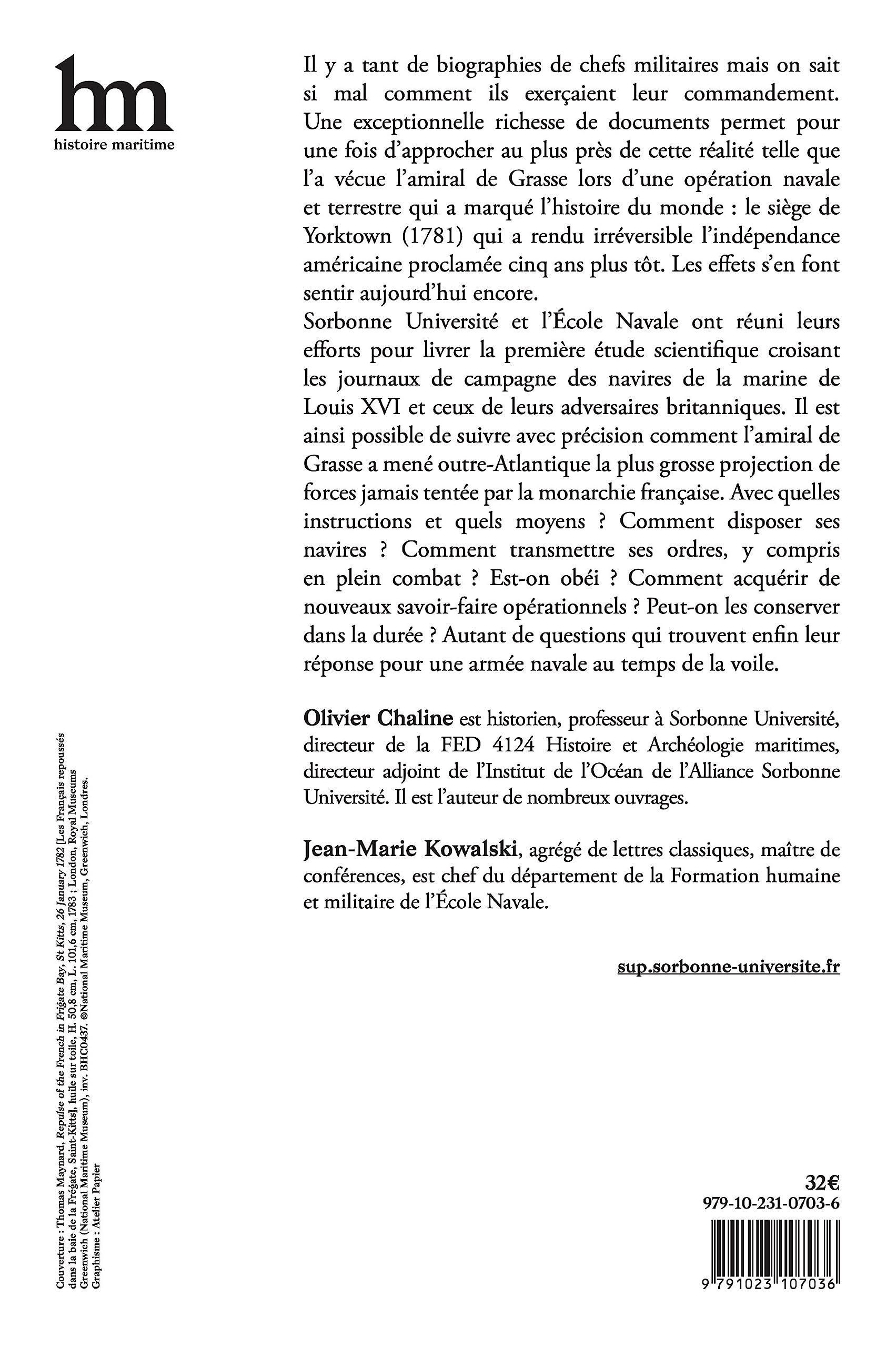 L’amiral de Grasse et l’Indépendance américaine: Tome I. Commander en opérations