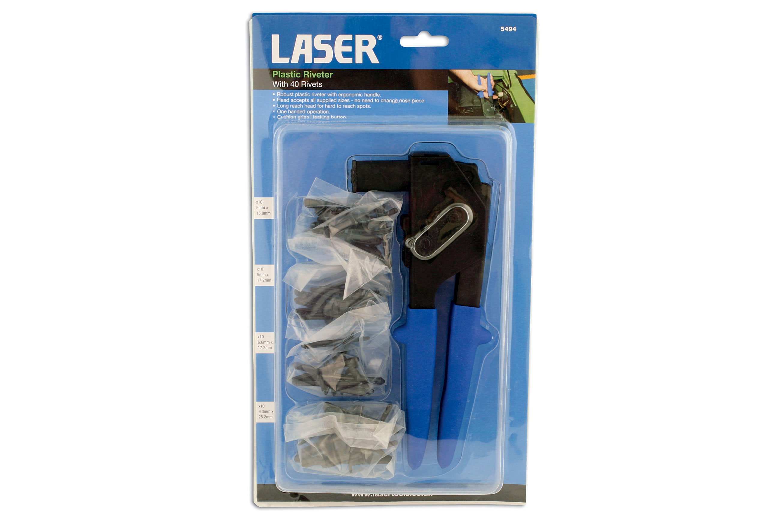 Laser 5494 nitownica plastikowa o długim zasięgu z 40 nitami
