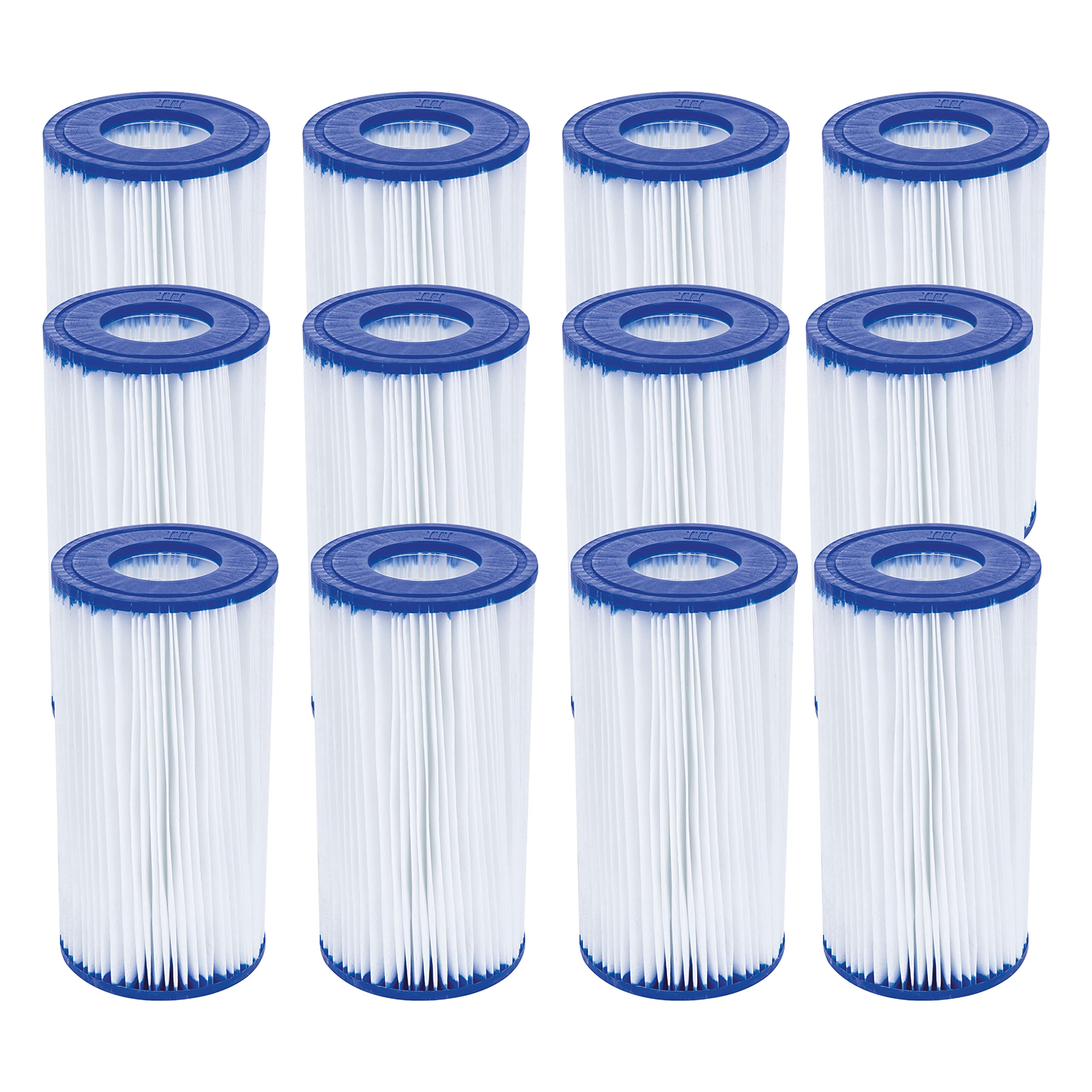 Bestway Flowclear Filterkartusche Gr. III 10.6 x 20.3 cm, 12er-Sparset