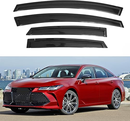 Miniatura 191 de IG - Visera para ventana de automóvil, protector contra la lluvia, el sol y el viento, con cinta adhesiva, deflector extraduradero para ventana