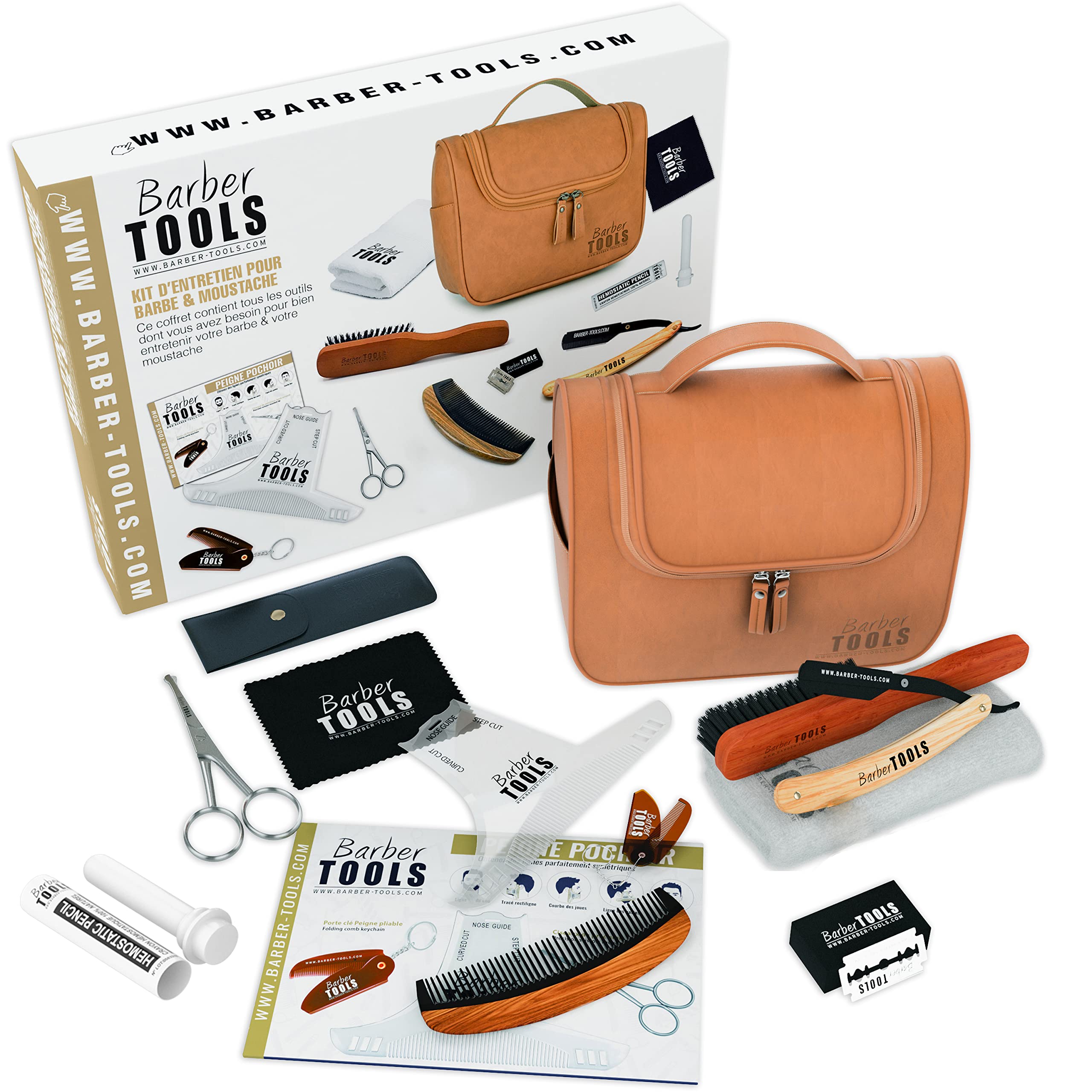 Kit d'entretien barbe et rasage BARBER TOOLS