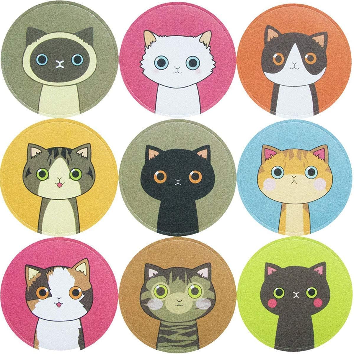 90 Cat Stickers Cute Kitty Stickers Kittens Stickers for Kids for Envelope Sealing Greeting Cards Party Classroom Kids Rewards Sticker