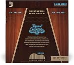 D'Addario NB1253 Nickel Bronze Chaînes de guitare acoustiques, Lumière