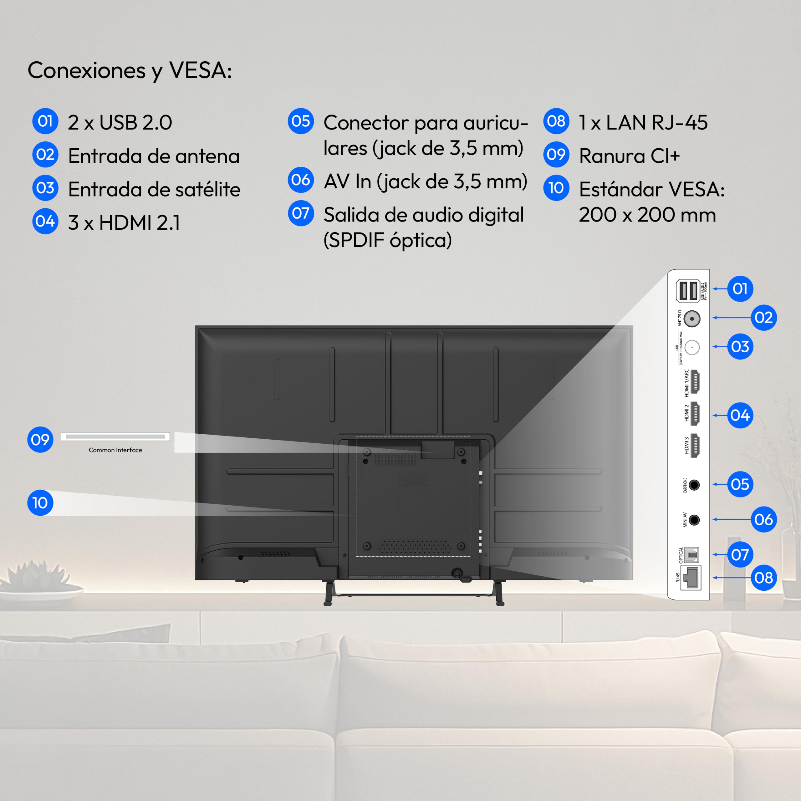 MEDION 108 cm 43" Televisor QLED Smart TV 4K Dolby Vision HDR Prime Video Disney+ Compatible con Google TV PVR Bluetooth, MD843701