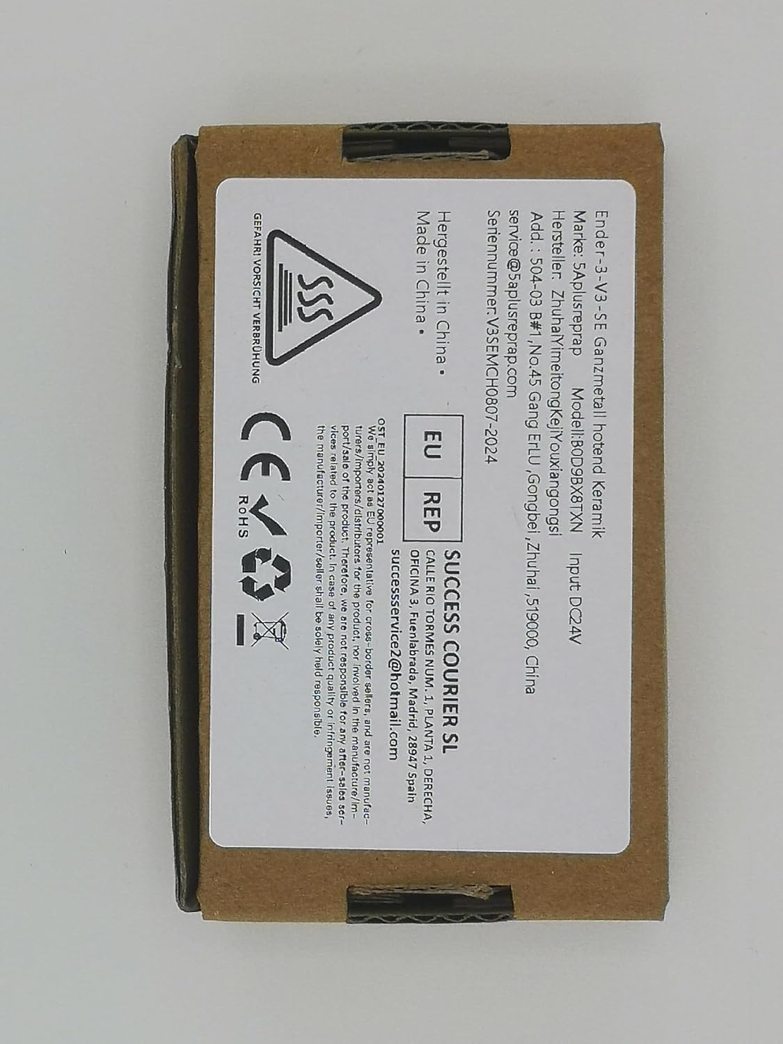 Ender3-V3 SE Ceramic Heating Block: Compatible with Creality Ender 3 V3 SE Hot End, High Flow/High-Speed Printing, Fast Heating, Easy to Install, fit with PLA, ABS, PETG, TPU Filament, by SAPLUSREPRAP