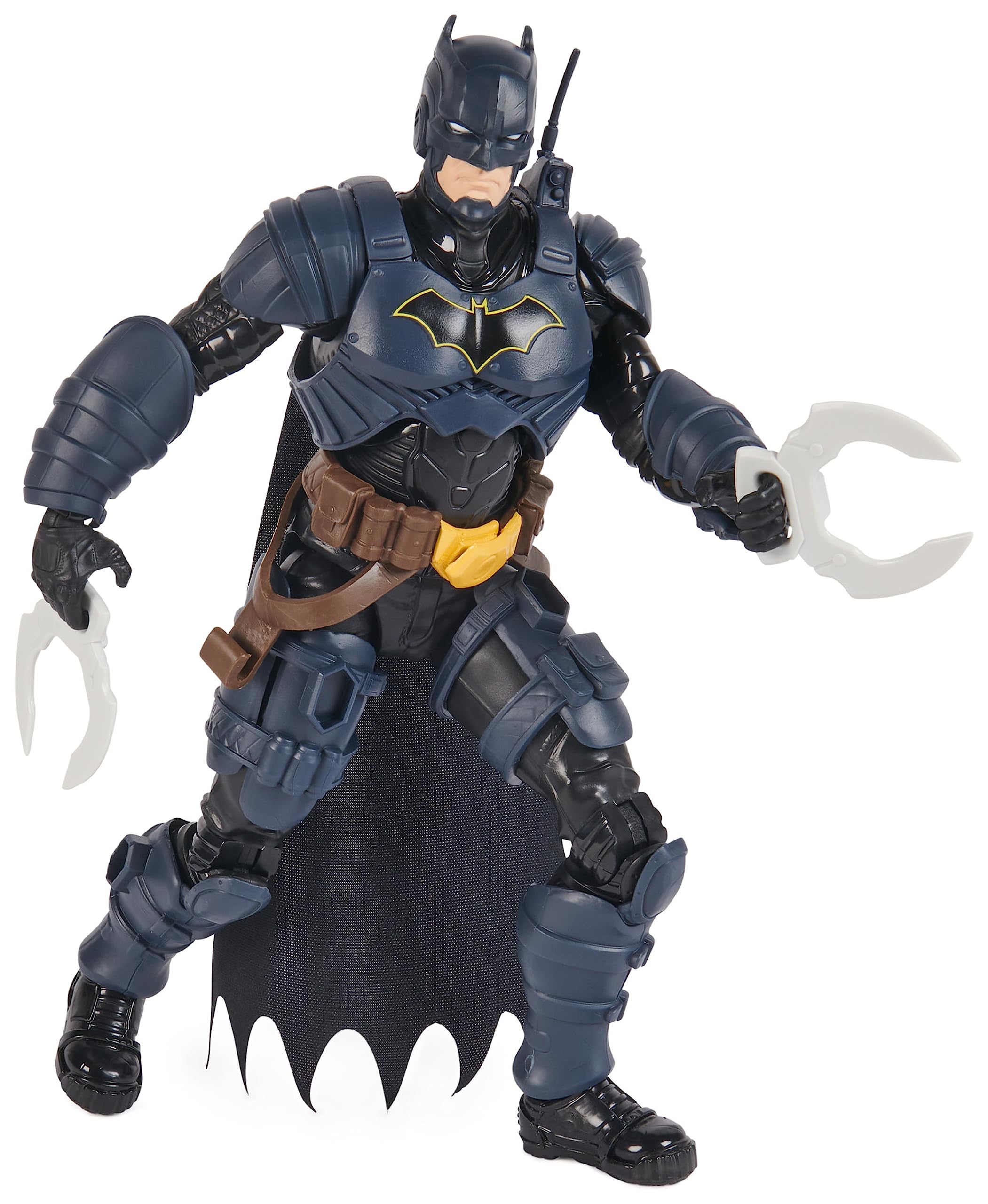 DC ComicsBatman Adventures, Batman Action Figure with 16 Armour Accessories, 17 Points of Articulation, 30cm, Super Hero Kids’ Toy for Boys and Girls