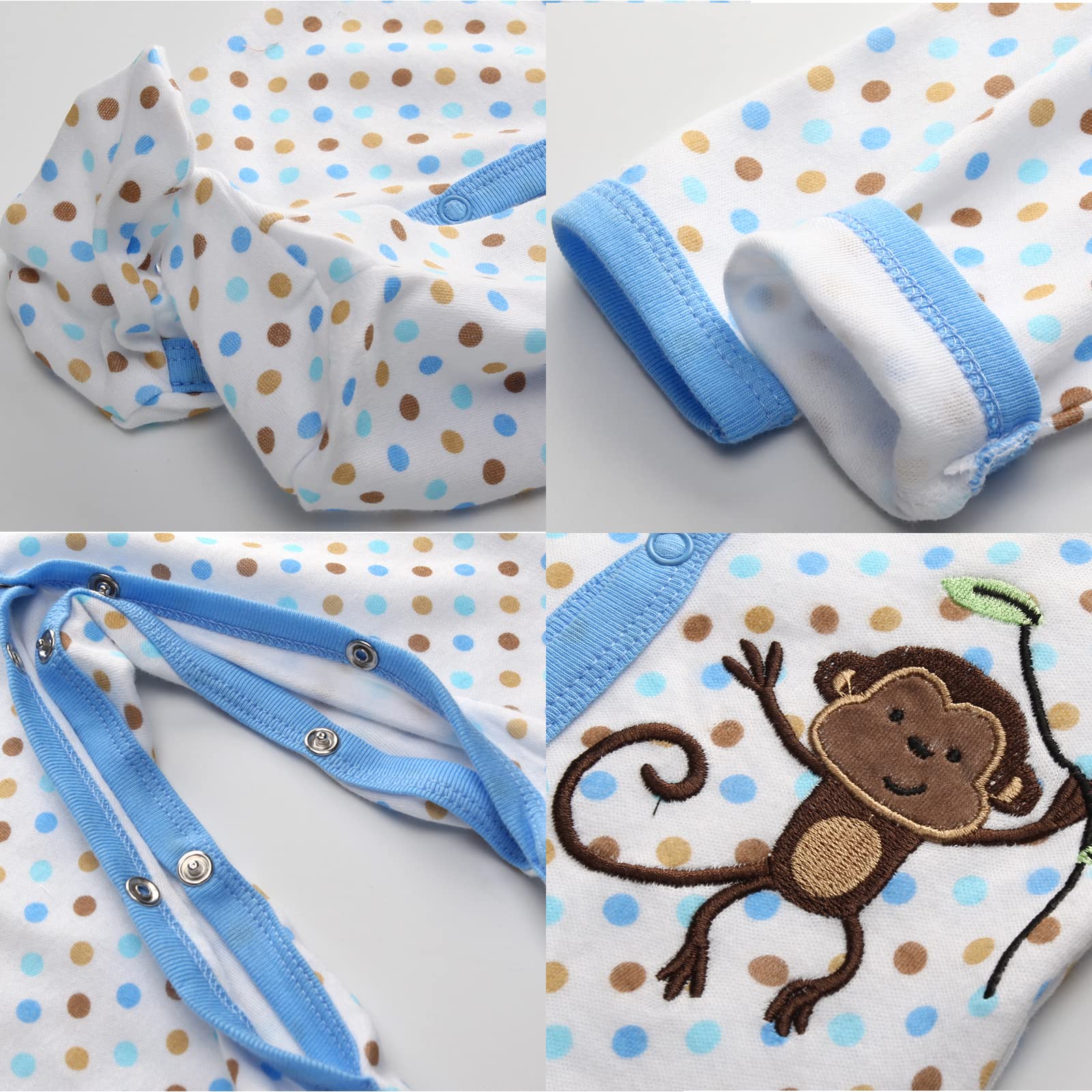 MAMIMAKA Ropa de bebé unisex para recién nacidos, de una sola pieza para niños y niñas