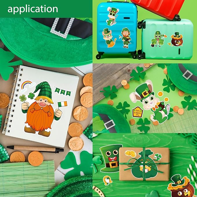 DIY St. Patrick's Day Shamrock Stickers!