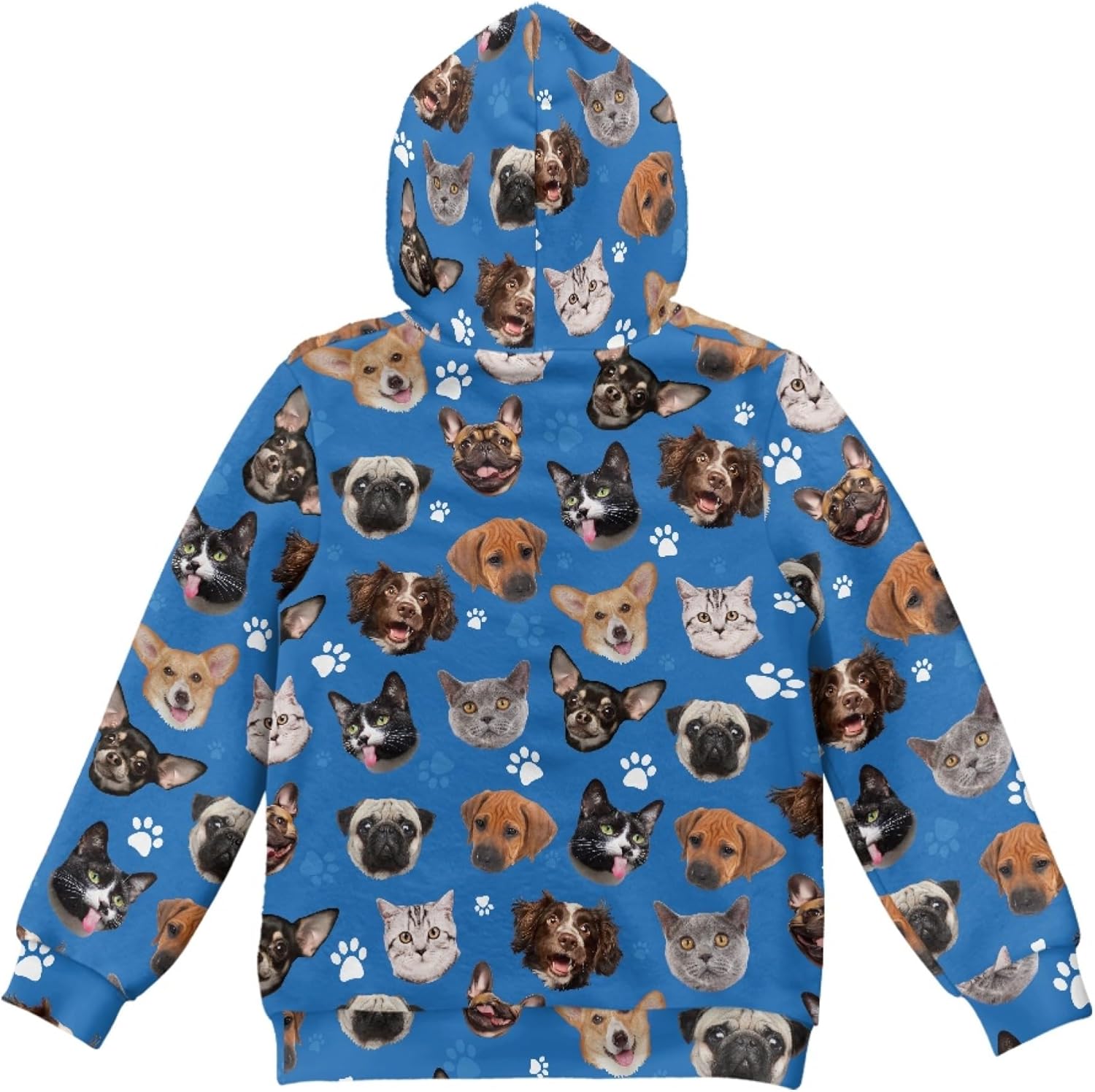Hawapod Kids Hoodies Girls Print Half Zip Oversized Pullover Sweatshirt Long Sleeves Cute Hooded For Girl Size 4-15