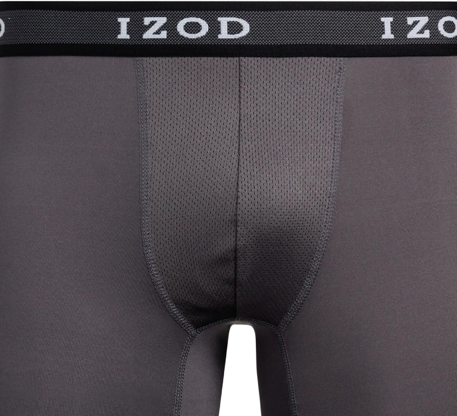 IZOD Mens Boxer Briefs - 5 Pack Performance Stretch Long Leg Mens Underwear Boxers with Contour Pouch, 9" Inseam