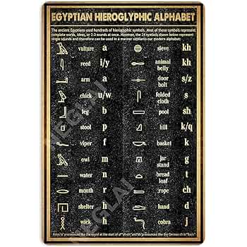 Amazon.co.jp: NEGLAI エジプト 象形文字 アルファベット 知識