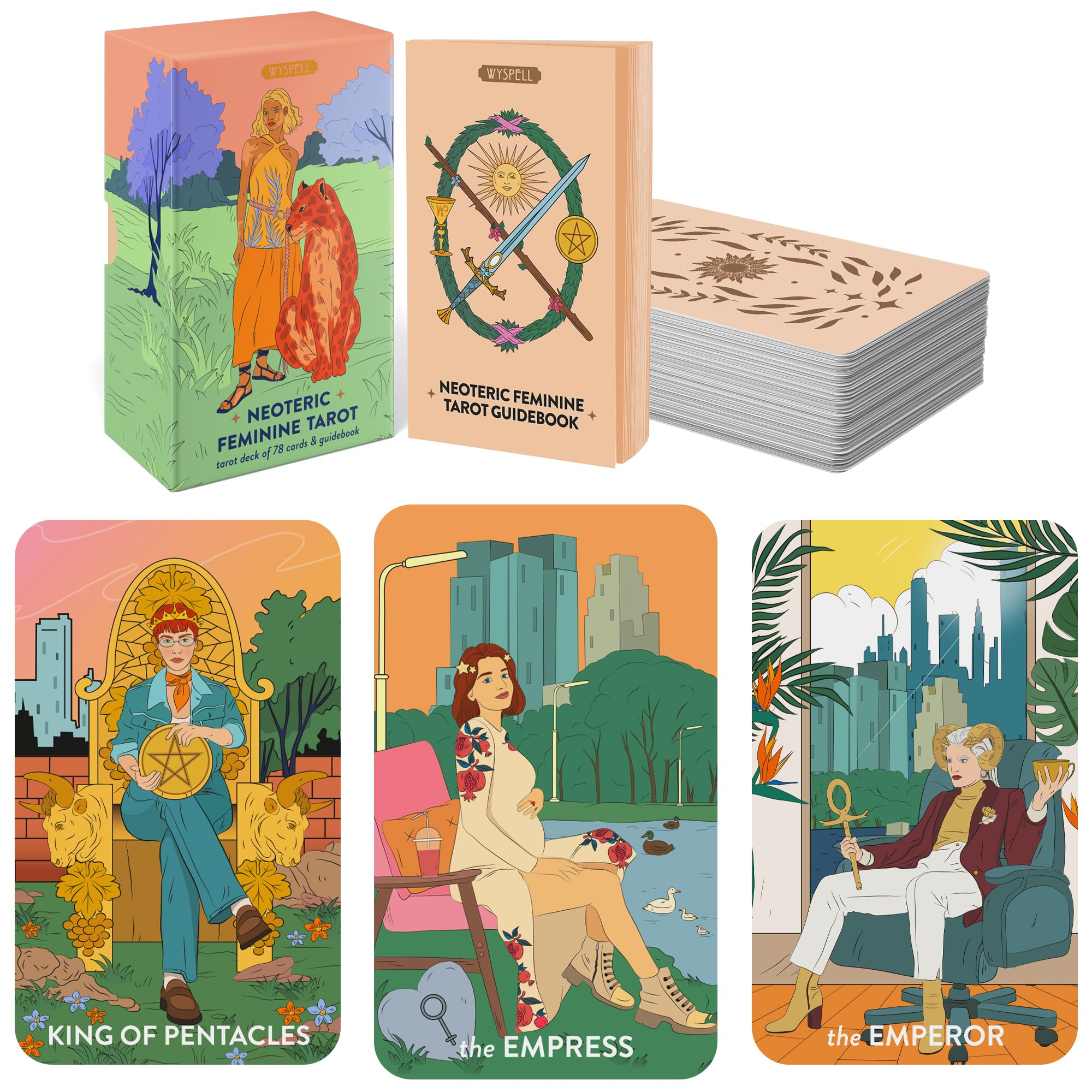 Amazon.co.jp: Wyspell フェミニンなタロットカードデッキ–ボーダー Amazon.co.jp: Wyspell フェミニンなタロットカードデッキ–ボーダー