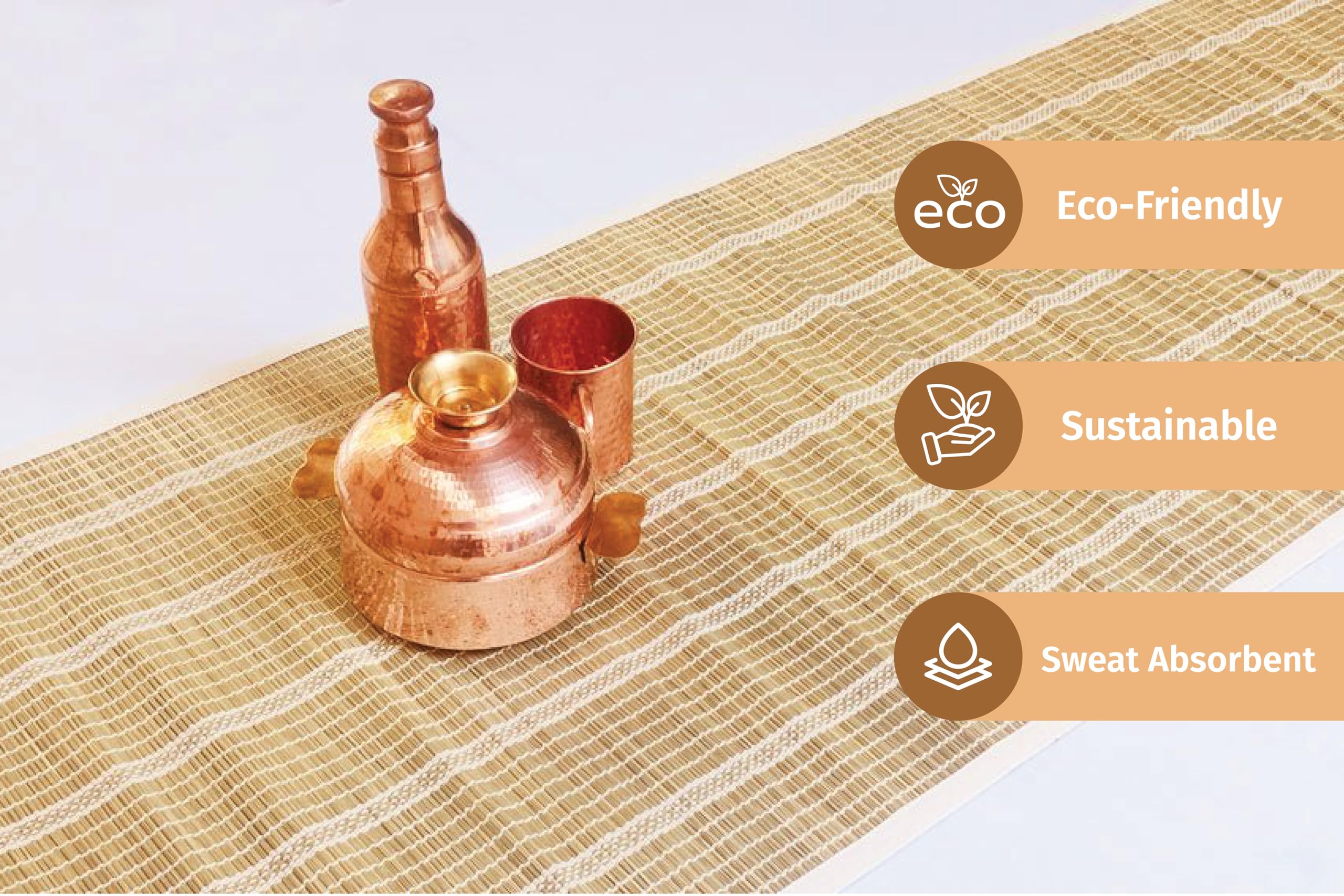 Amazon | Indic Inspirations Darbha Grassヨガマット - エコ