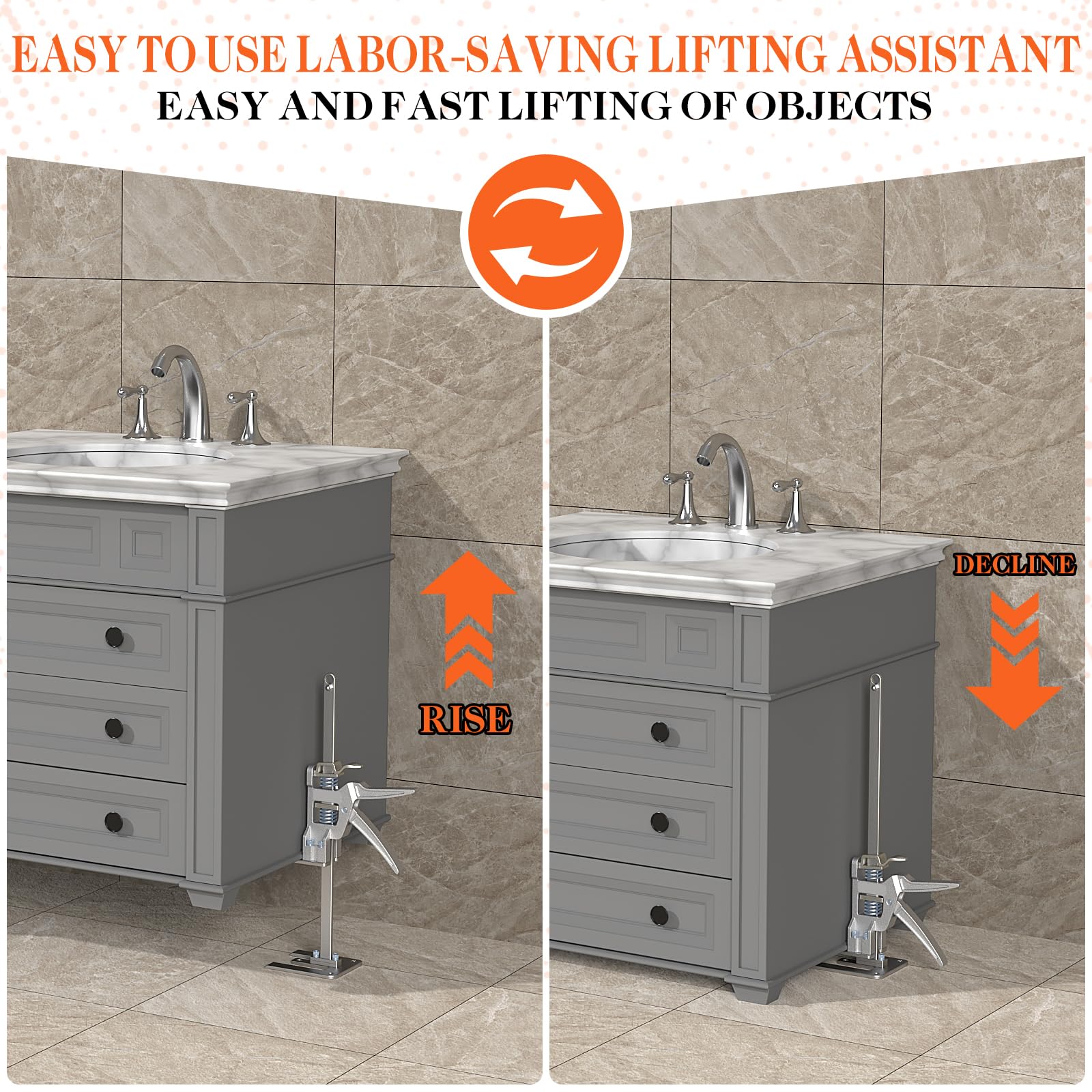 Labor-Saving Arm Jack - Lift Doors, Drywall & Furniture -2