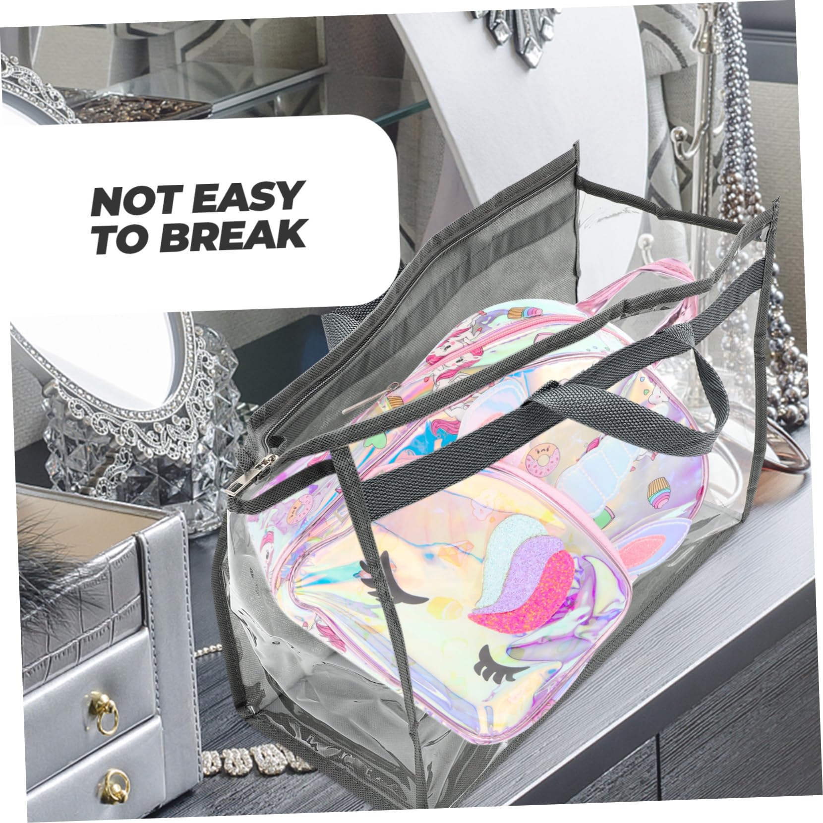 Homoyoyo Bolsa Colgante Antipolvo y Antihumedad para Bolso, Organizador Transparente de PVC con Asa, 3 Piezas para Armario