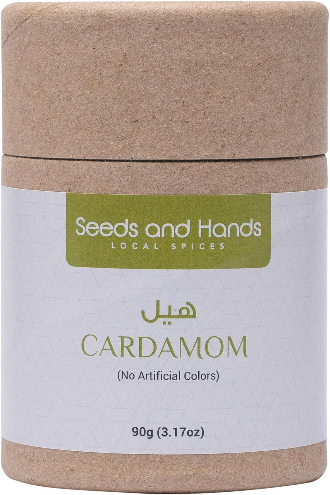 Seeds and Hands Wayanad Big Size 8Mm Green Cardamom/Elaichi Whole [No Artificial Colors] (Eco-Friendly Paper Tube, 90 Gm)