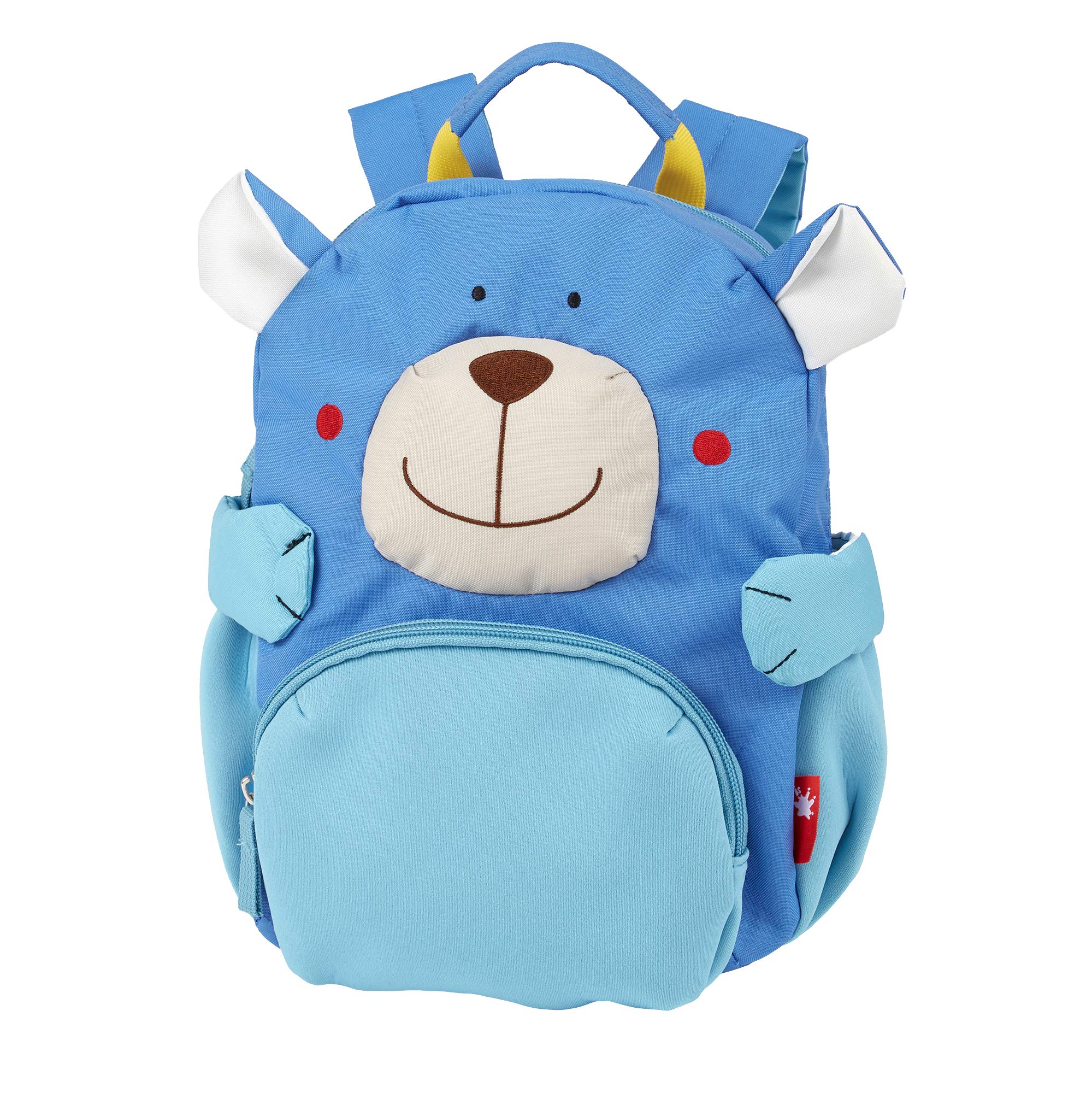 LALALO Sigikid Kindergartenrucksack mit Namen personalisiert (bestickt), Kinderrucksack, Kinder Rucksack für Kindergarten Kita, Kleinkind Tasche, Kindergartentasche (Bär)
