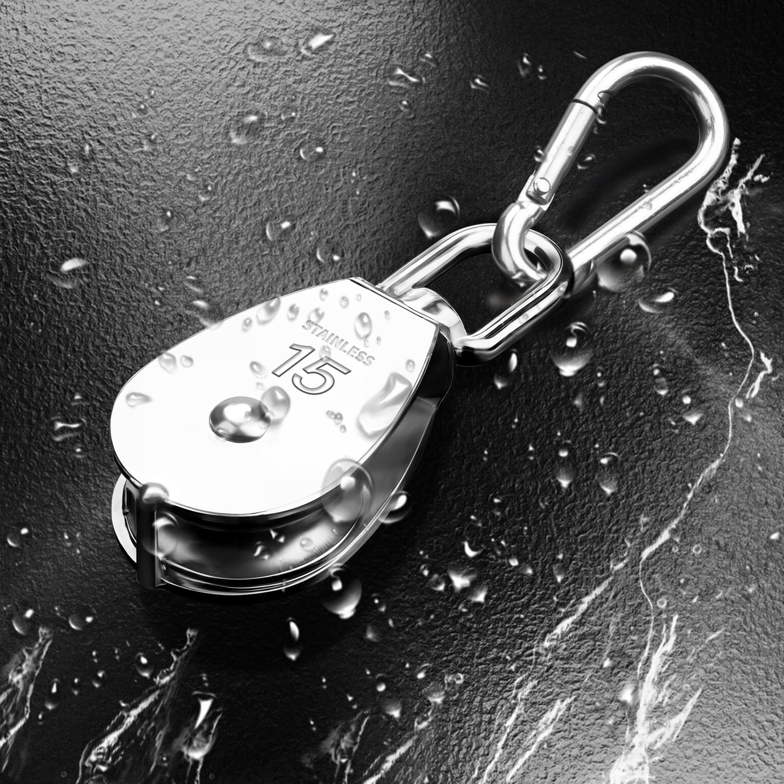 8 Pezzi Moschettoni A D In Acciaio Inox M4 - Grilli Per Funi, Cavi E Attrezzature Outdoor - Foto 2