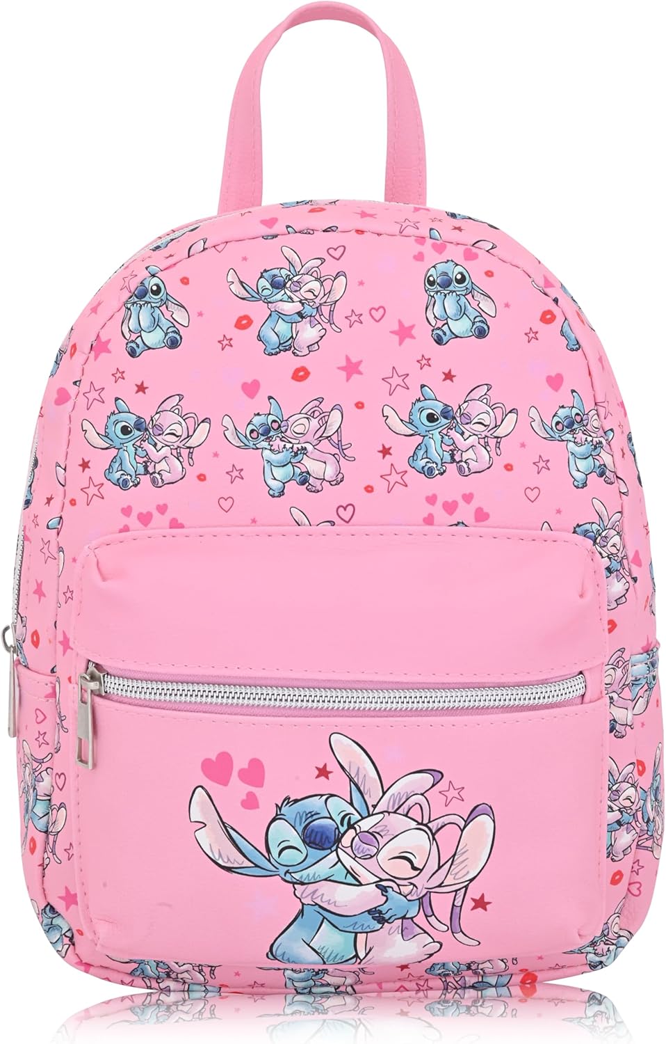 Disney Lilo and Stitch Backpack for Women, Men, Boys, Girls, Unisex | Cute PU Leather 10" Stitch Mini Backpack Purse Shoulder Purse | Stitch Bag and Stitch Accessories