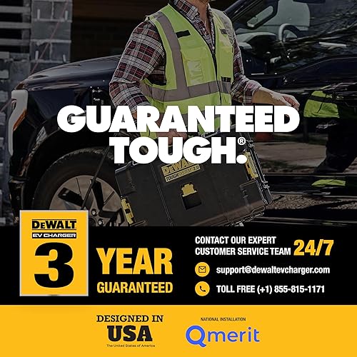 Miniatura 5 de DEWALT Cargador EV de nivel 2 para vehículo eléctrico de hasta 40 amperios y 240 V, control de aplicación Bluetooth y Wi-Fi, certificado CSA para