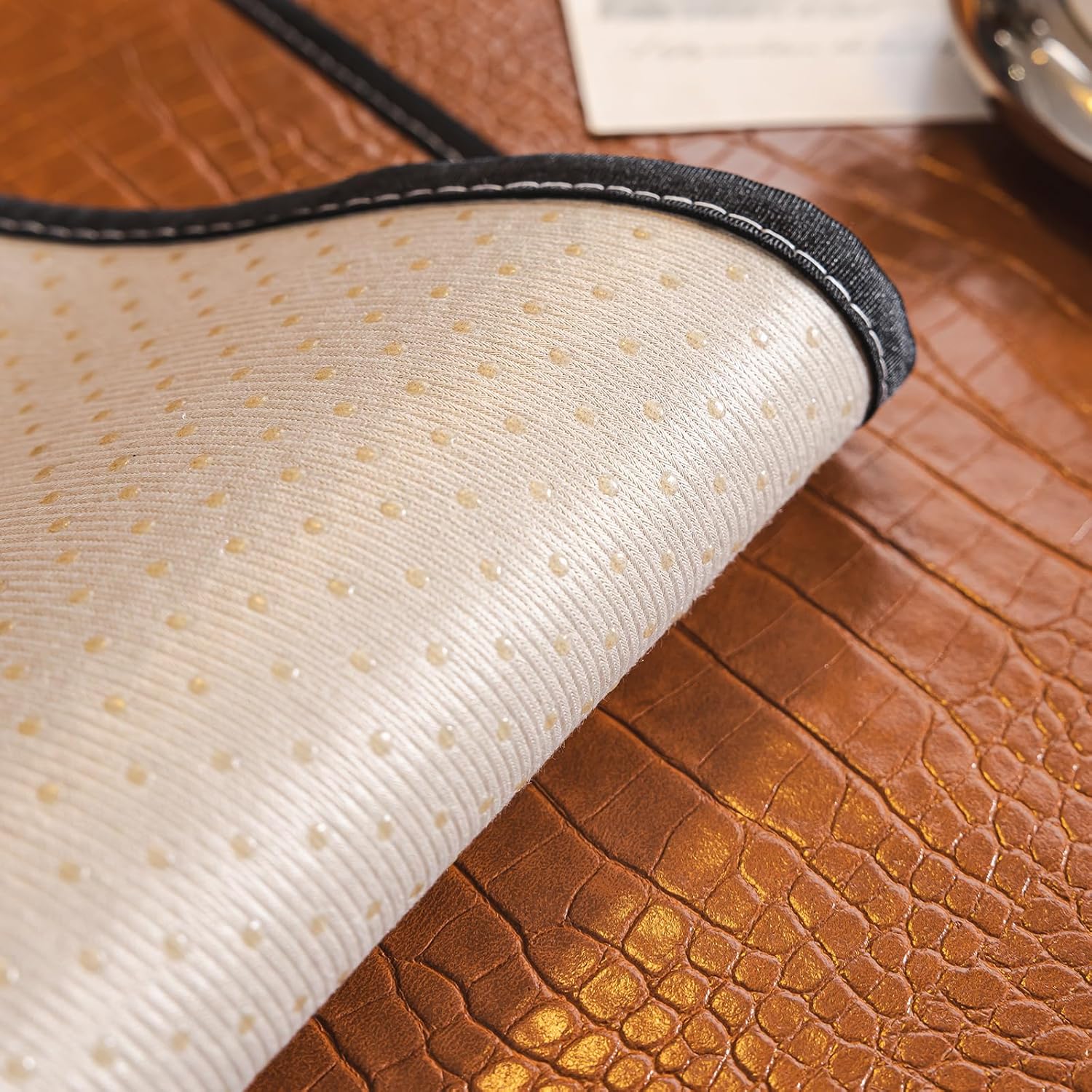 vctops Waterproof Vintage Brown PU Leather Couch Cover Anti Slip Sofa Cover for Dogs Wipe Clean Leakproof Sectional Couch Covers Furniture Protector for Pet Cat (Yellow Brown,30"x94")