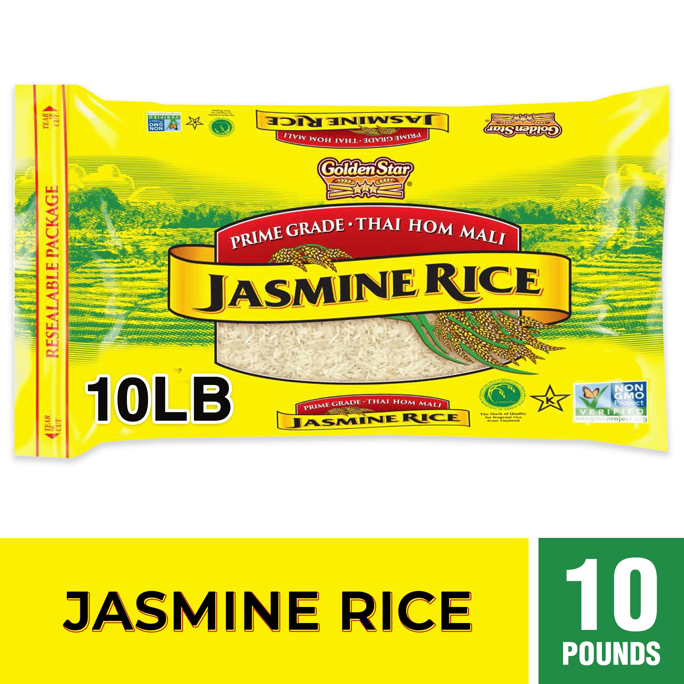 Golden Star Thai Hom Mali White Jasmine Rice - Prime Grade White Rice - 10 lb Bag — view 4