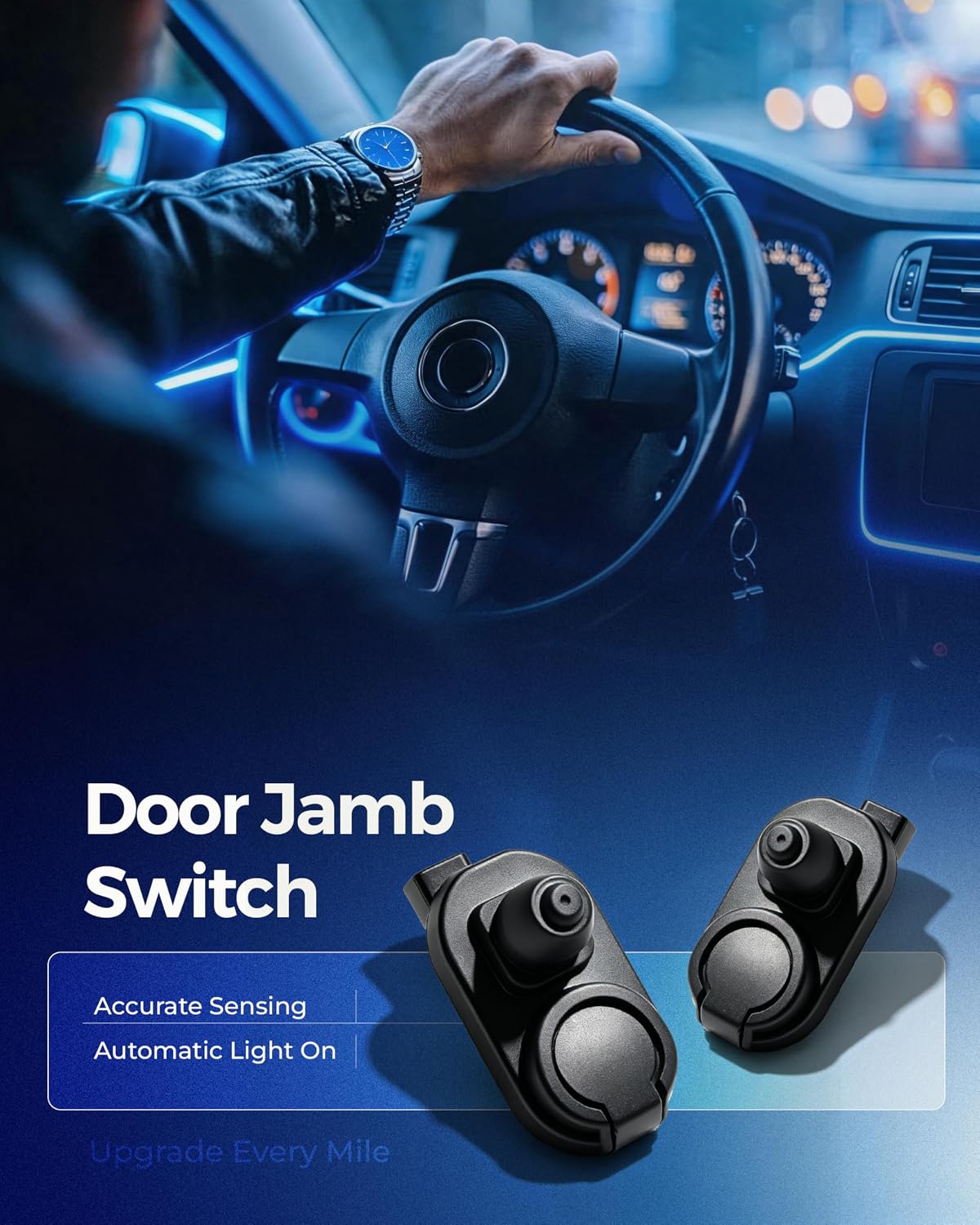 Door Jamb Switch, Fits for Honda Accord 2003-2012, CR-V 2012-2013, Pilot 2003-2015, Expedition, Replaces# 35400S5A013, 35400S5A003, DS1541, 1S3089 (2-PC Set)