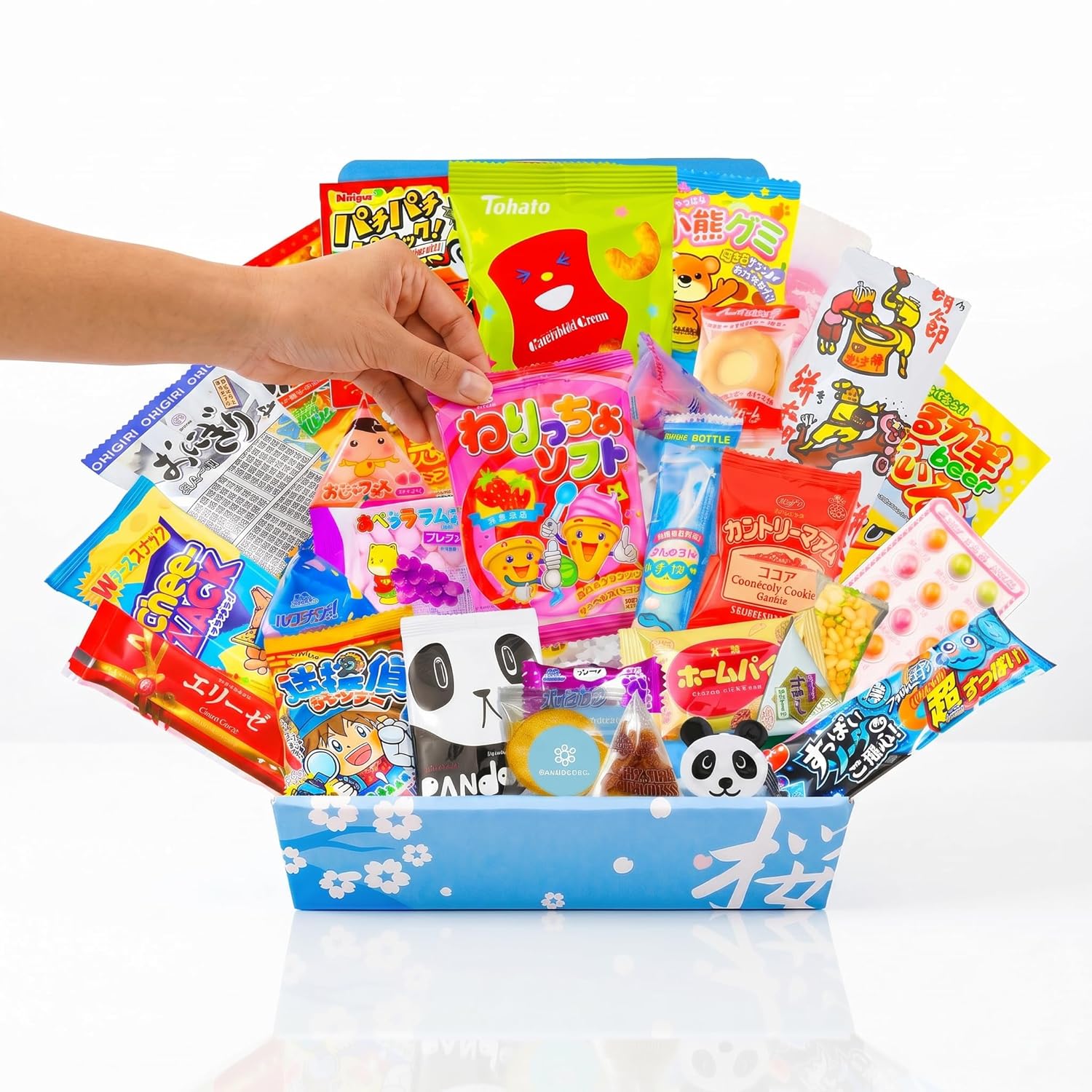 Japanese Snacks & Candy Dagashi with English Pamphlet 30 Pieces Custom Gift Set (Box)