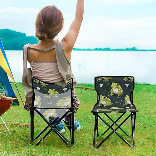 Miniatura 2 de Outdoor Folding Cute Frog Flower Camping Chairs for Adults Portable Camping Chair Lightweight Lawn Chair 202a4991