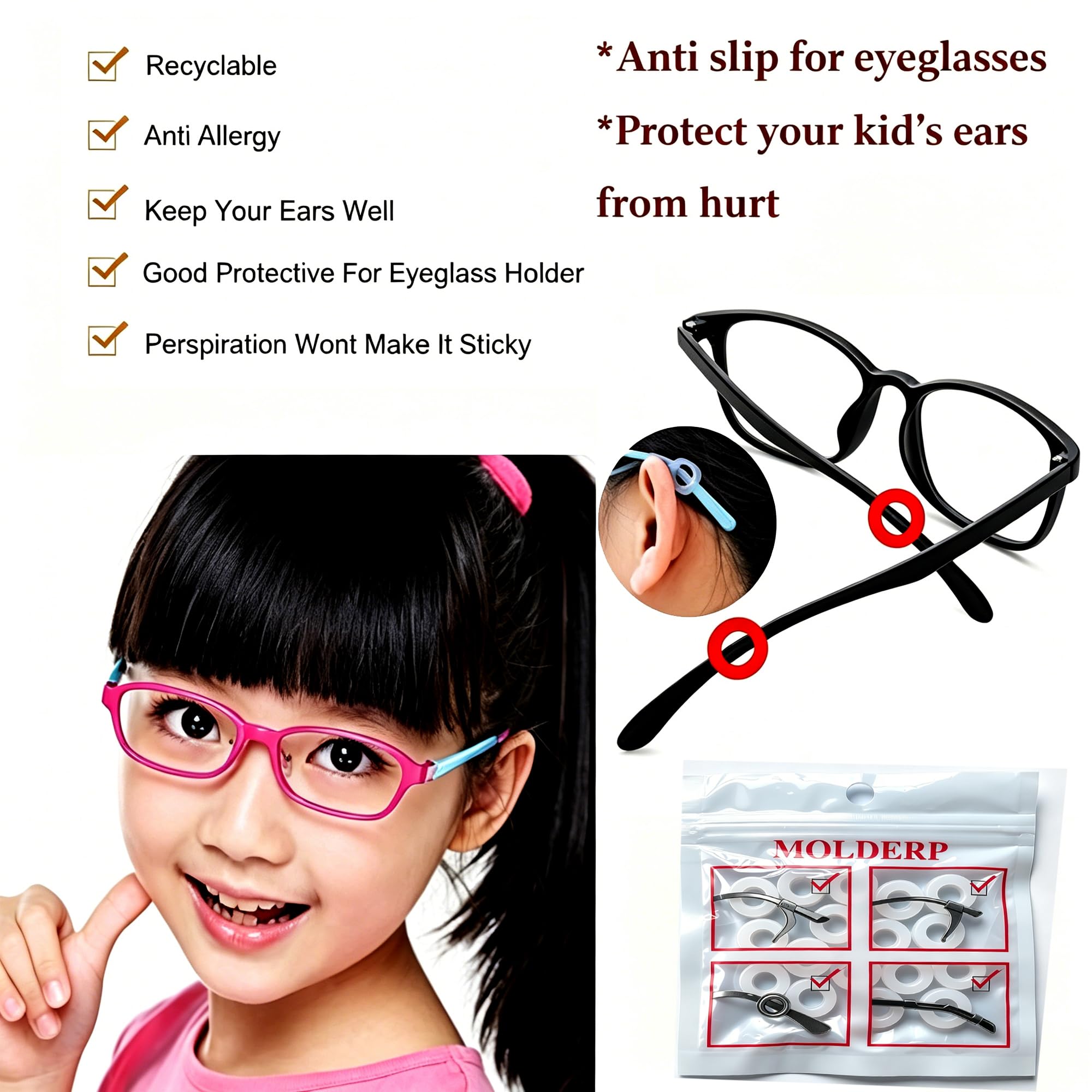 Glasses Ear Grips - Keep Your Glasses Secure! -4