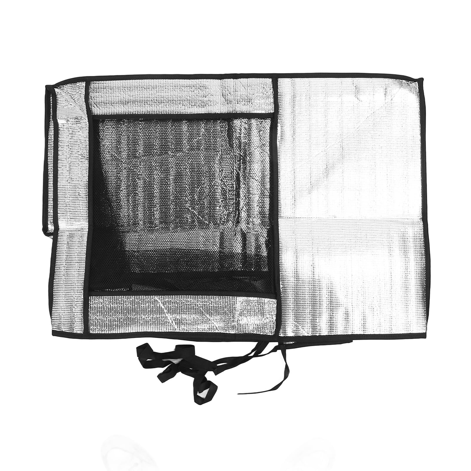 Funda Protectora Para Unidad Exterior De Aire Acondicionado - Tela Oxford Plateada Impermeable, Antisol Y Antipolvo, Tamaño 86x35x60 Cm