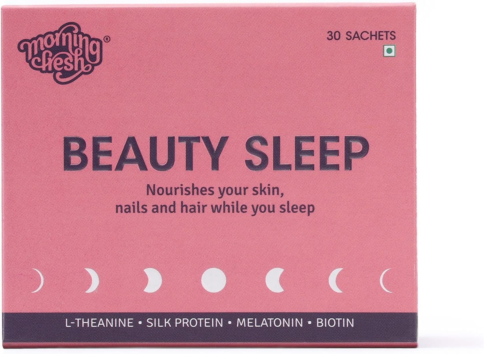 Morning Fresh Sleep Aid – 30 Sachets with Melatonin, Biotin, Mulberry Leaf, Silk Protein – Enhance Skin, Hair, Nails – Natural, Non-Habit Forming – 1-Month Supply
