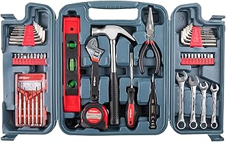 Hi-Spec 53pc Mechanics Hand Tool Kit Set – Basic DIY Toolbox for Home, Office & Garage, Essential Tools for Quick Repairs, Maintenance & General DIY Tasks