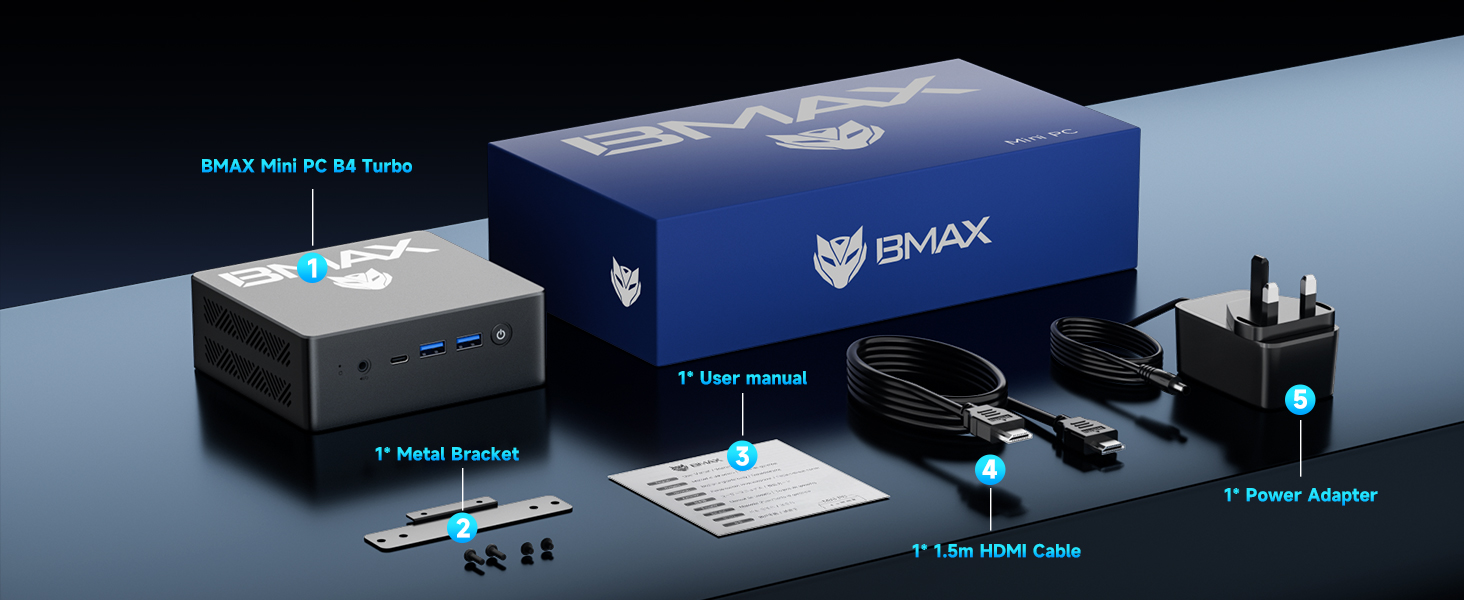 BMAX Mini PC B4Turbo Intel N150 13th Gen Twin Lake (Beat N100/N95