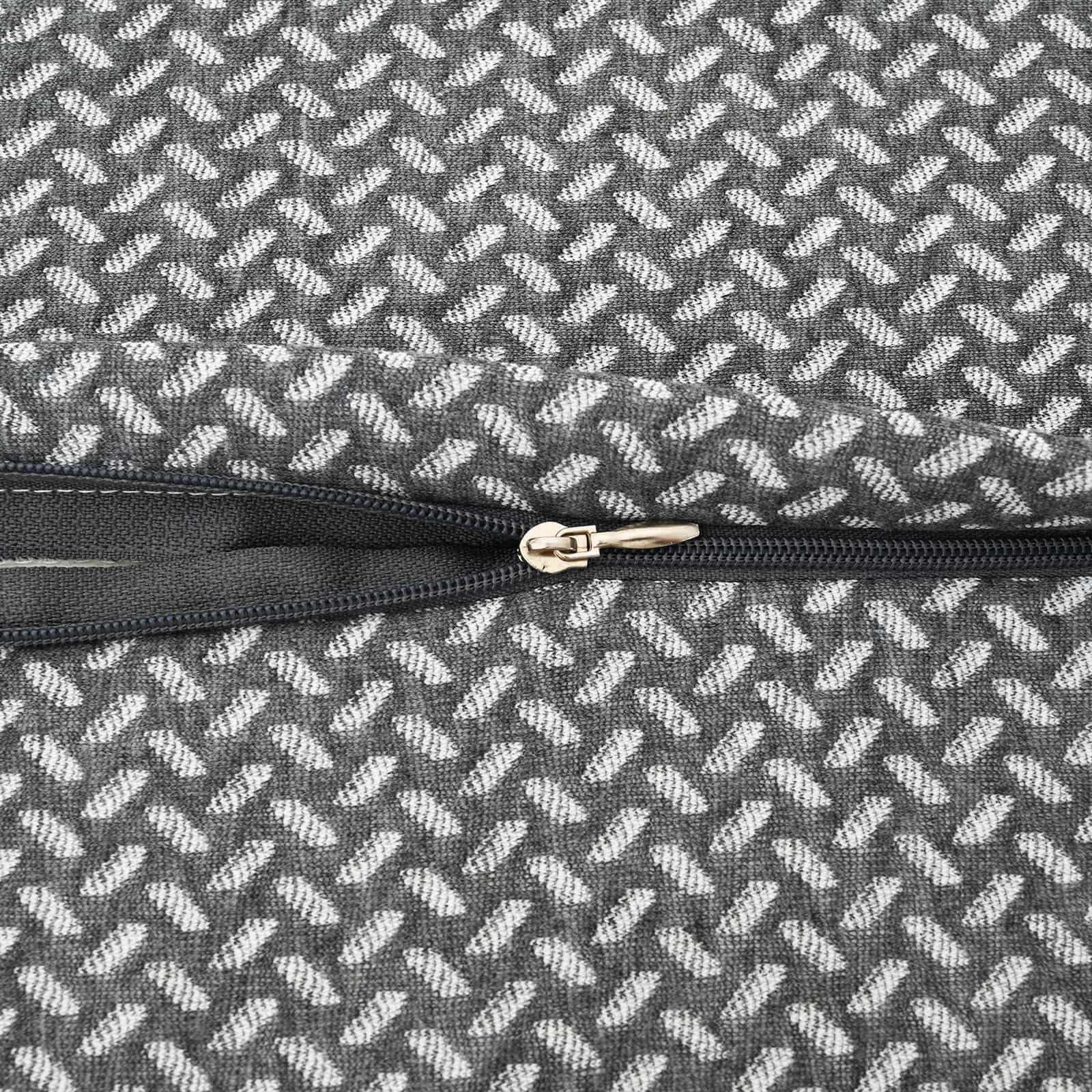 Nowoczesna poduszka pod kark, szara, 60 x 34 x 11 cm, z pianki memory z poszewką poliestrową, ergonomiczna poduszka podróżna dla karku i komfortu