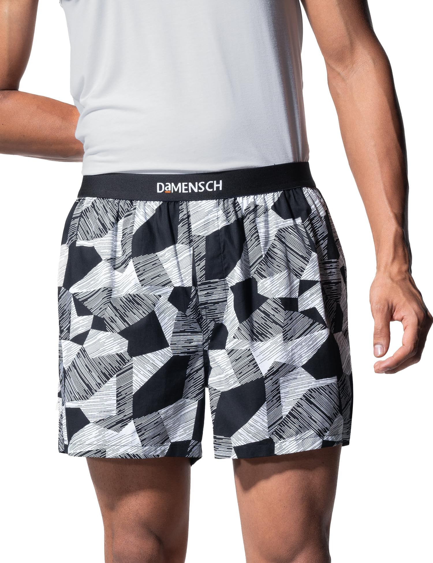 DAMENSCHPrinted Breeeze Inner Boxers for Men, Ultra-Light Boxers, 100% Cotton Shorts Pant for, Breathable Woven Inner Cotton Shorts.