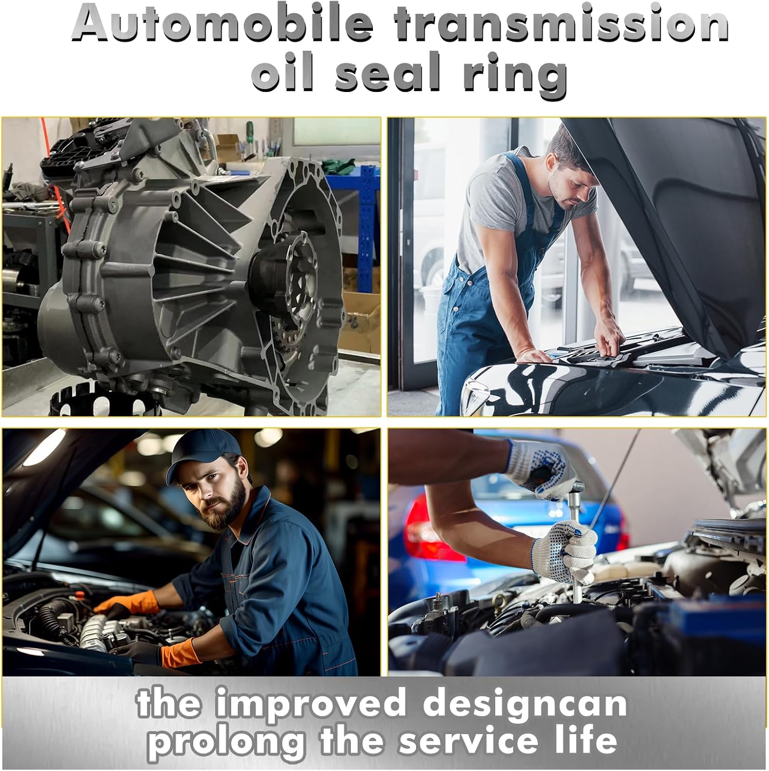 TRANSPEED DPS6 6DCT250 NAK Automatic Transmission Oil Seal Set, DPS6 Front Seals Kit, Input Shaft Seal & Output Shaft Seal Compatible with Ford Fiesta Focus B-Max EcoSport