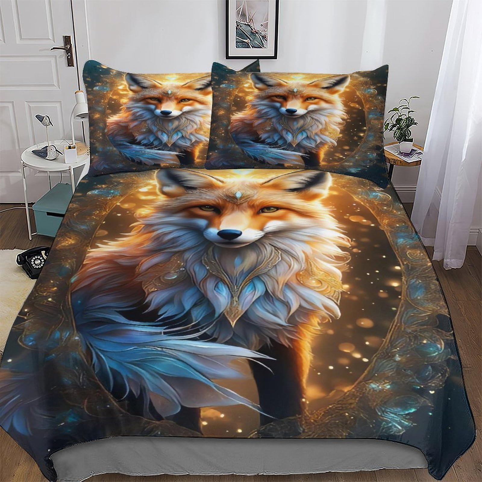 Housse de couette Renard 3D douce pour créer une ambiance nature dans la chambre des enfants