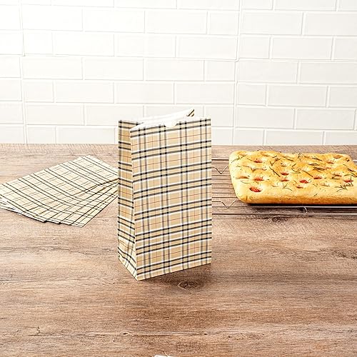 Miniatura 3 de Bag Tek - Bolsas de almuerzo desechables de 6 libras, 100 bolsas resistentes para llevar, parte inferior plana, ideal para restaurantes, cafeterías