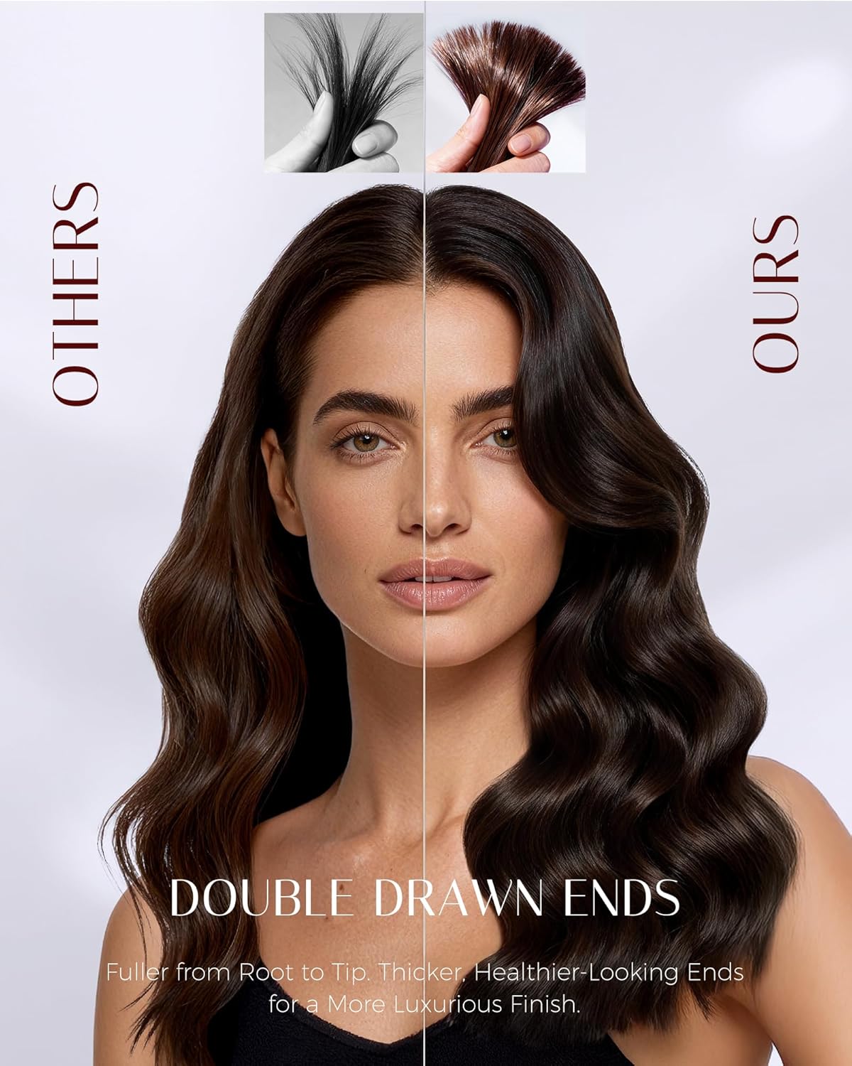 Clip in Hair Extensions Real Human Hair, Silky Straight Real Remy Human Hair Extensions Clip ins, Dark Brown Clip in Extensions for Women, 22inch 120g 7Pcs, 2# Dark Brown